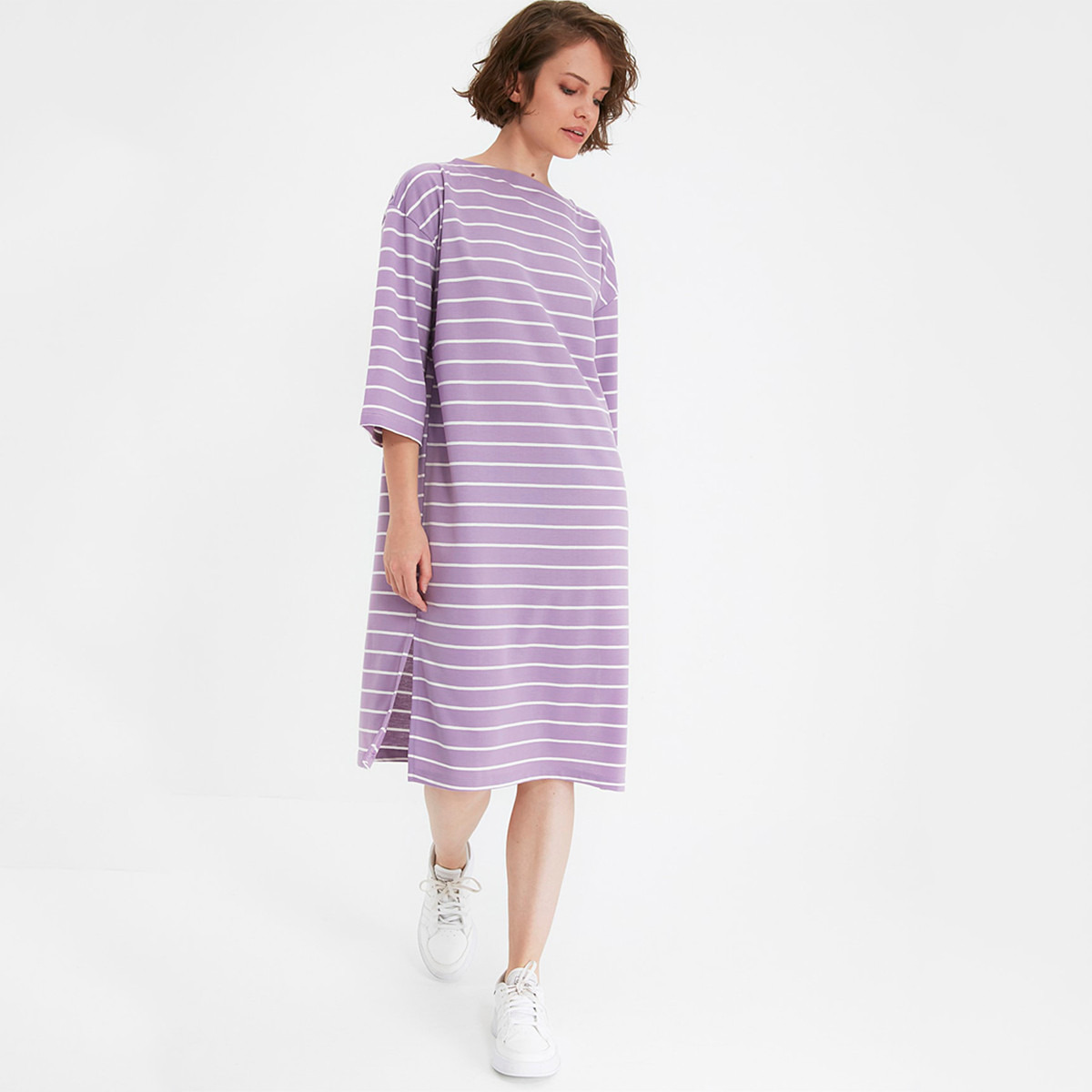 ترينديول نفسجي متوسط الطول فستان-women-clothing-dresses-image-1