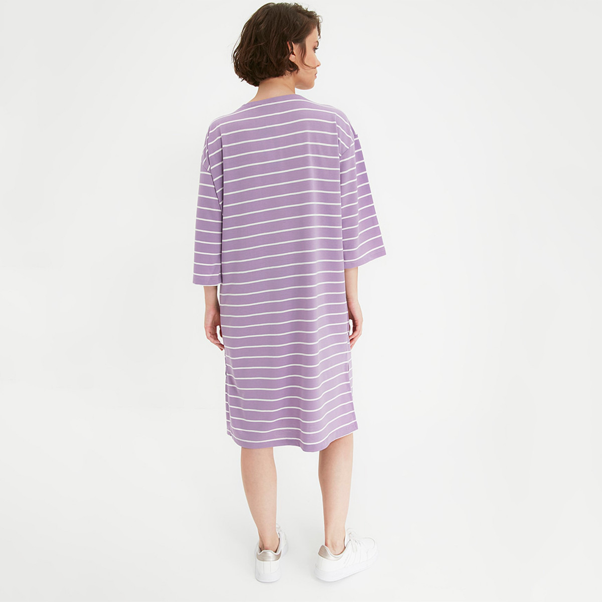 ترينديول نفسجي متوسط الطول فستان-women-clothing-dresses-image-5
