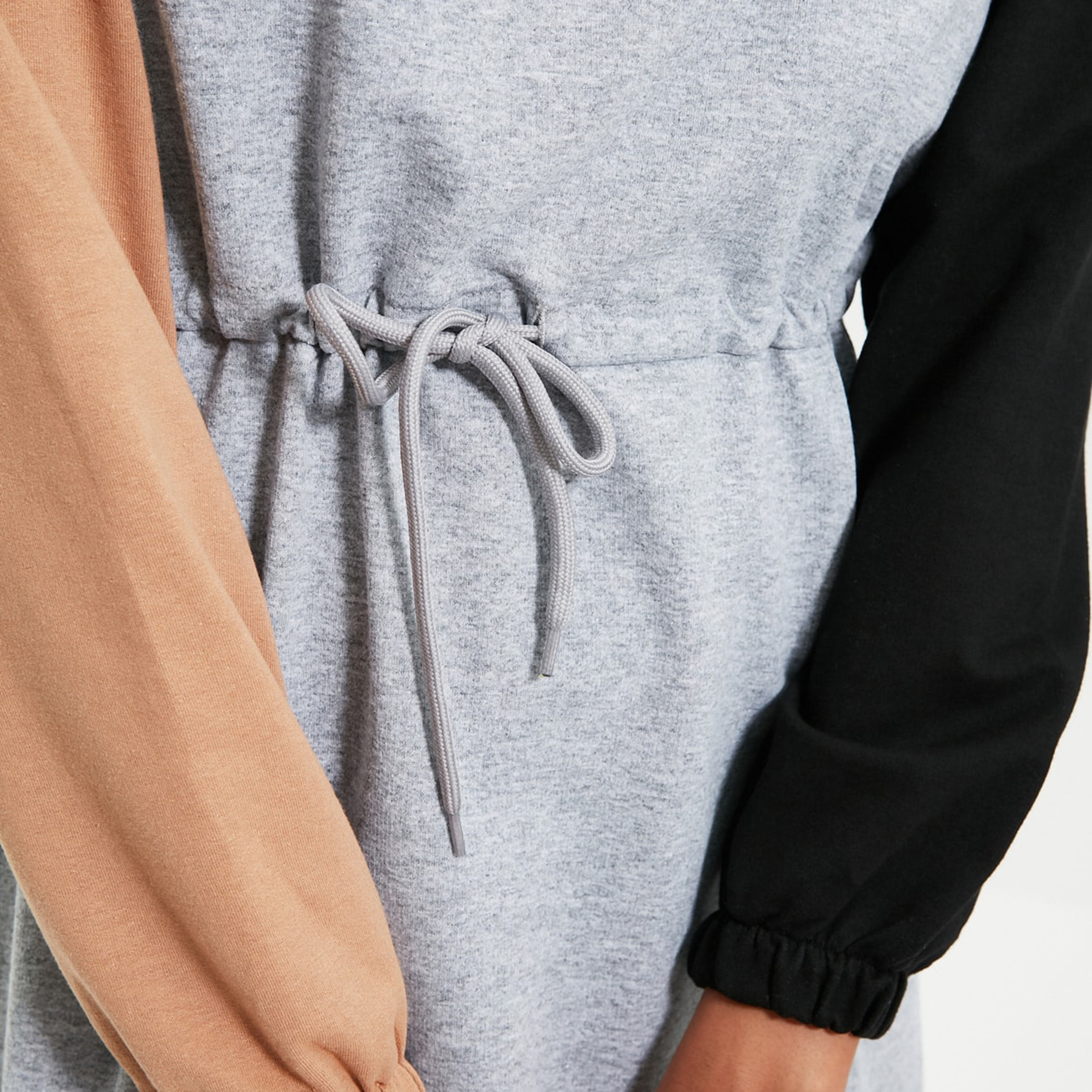 Trendyol Women Colour Blocking Drawstring Mini A-Line Dress-women-clothing-dresses-image-4