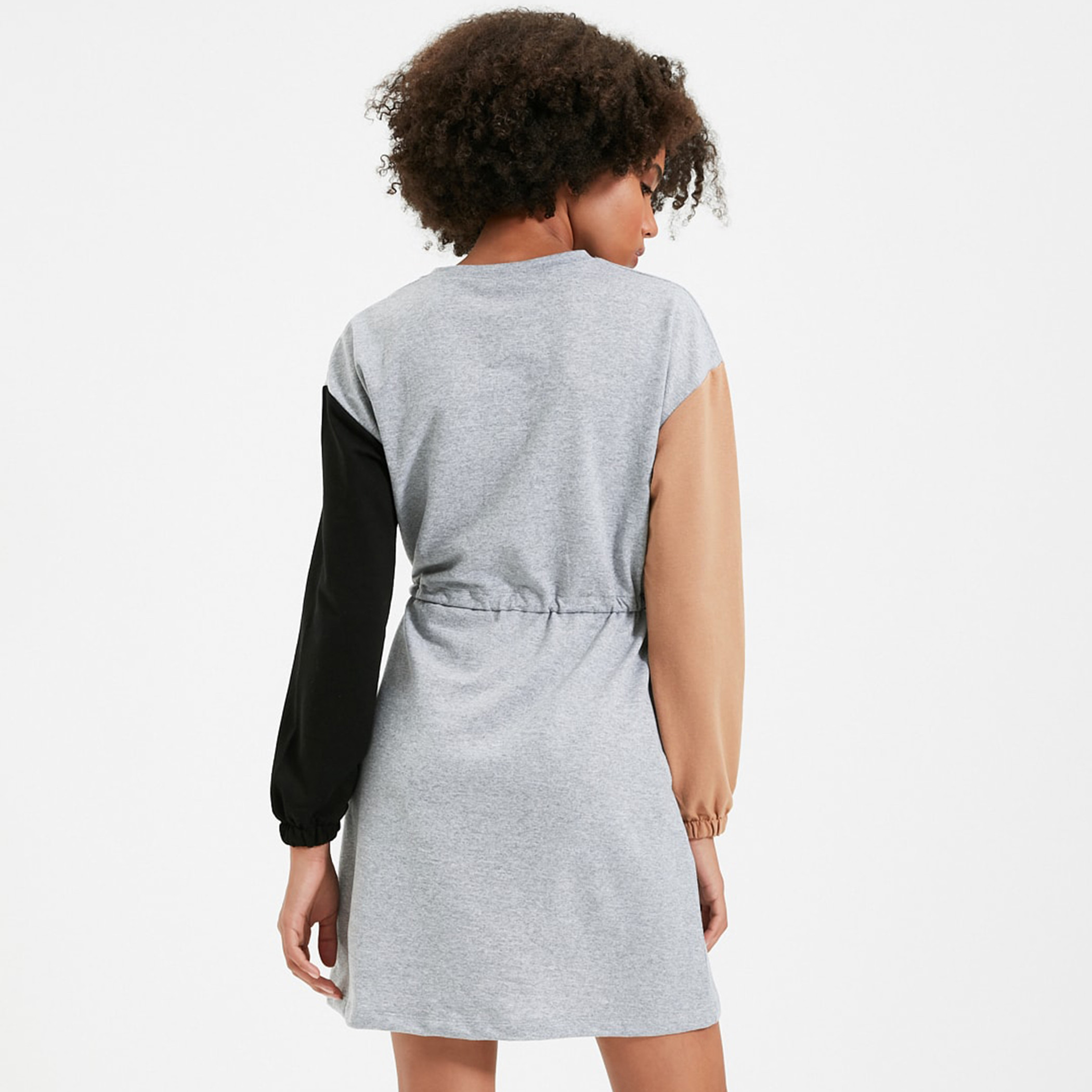 ترينديول رمادي قصير فستان-women-clothing-dresses-image-5