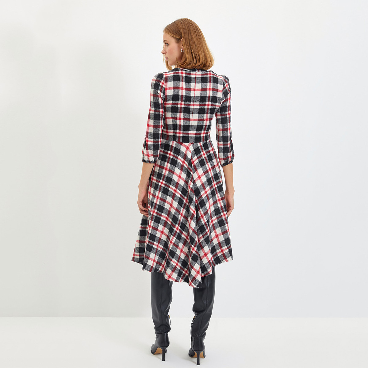 ترينديول متعدد الألوان متوسط الطول فستان-women-clothing-dresses-image-5