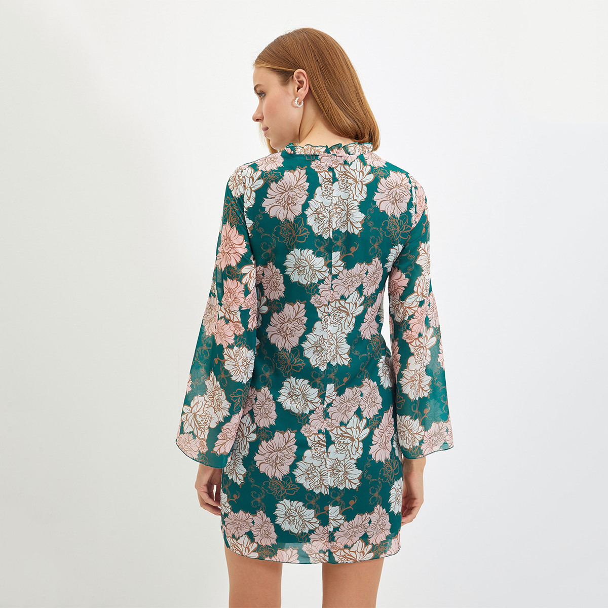 ترينديول أخضر قصير فستان-women-clothing-dresses-image-5