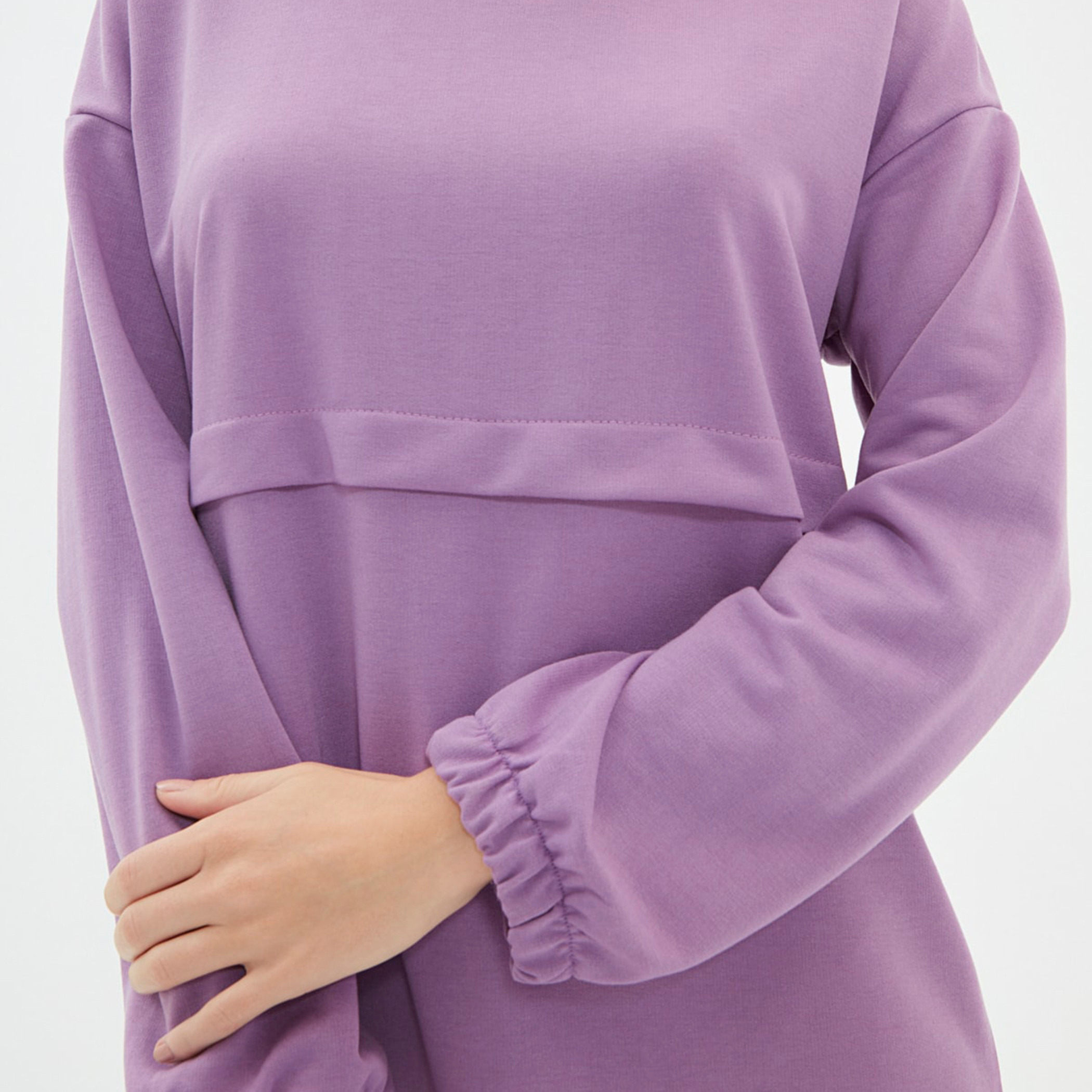 Trendyol Women Solid Round Neck Mini Dress-women-clothing-dresses-image-4