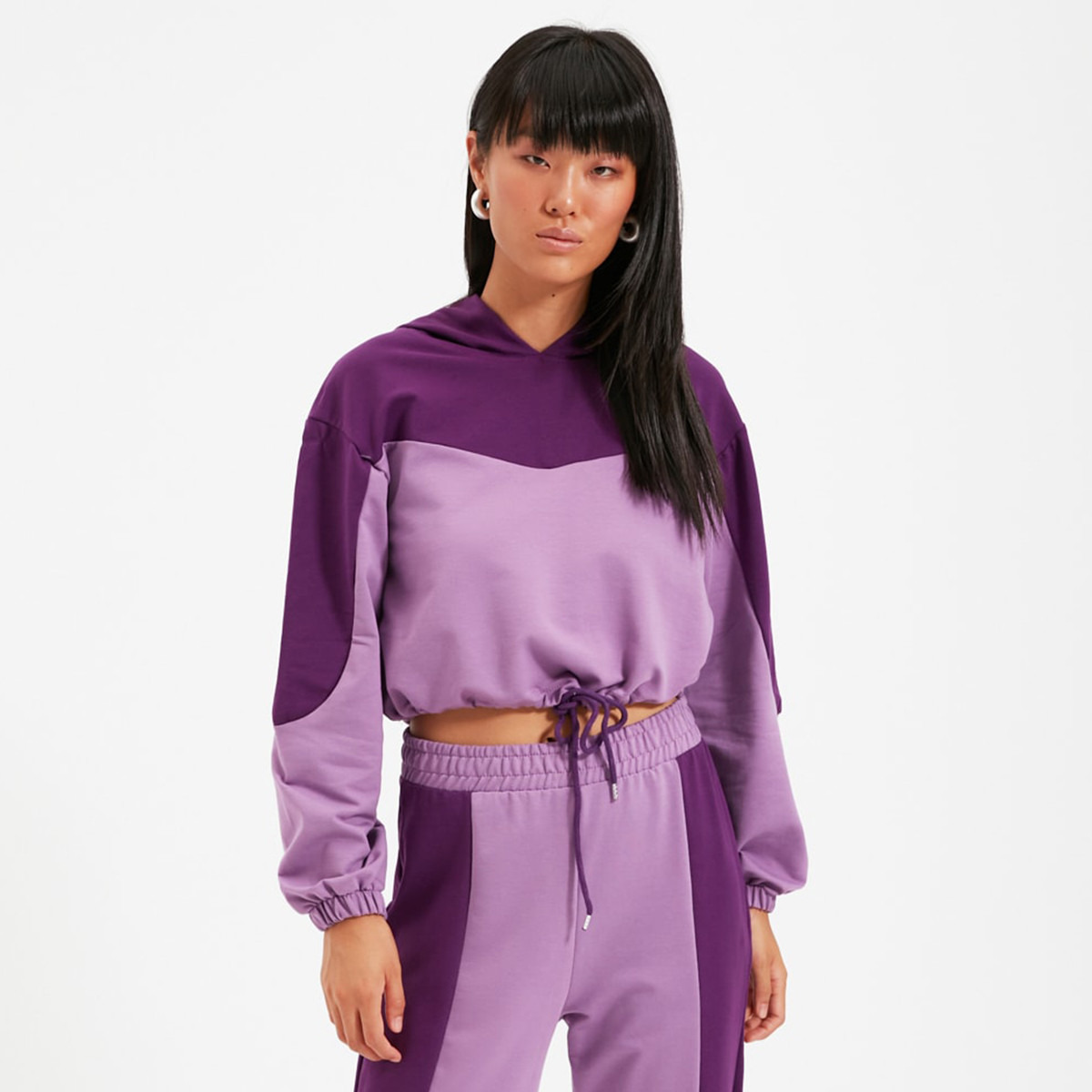 Trendyol Women Colour Blocking Sweatsuit Set-women-clothing-sportswearandactivewear-trackpantsandtracksuits-image-1