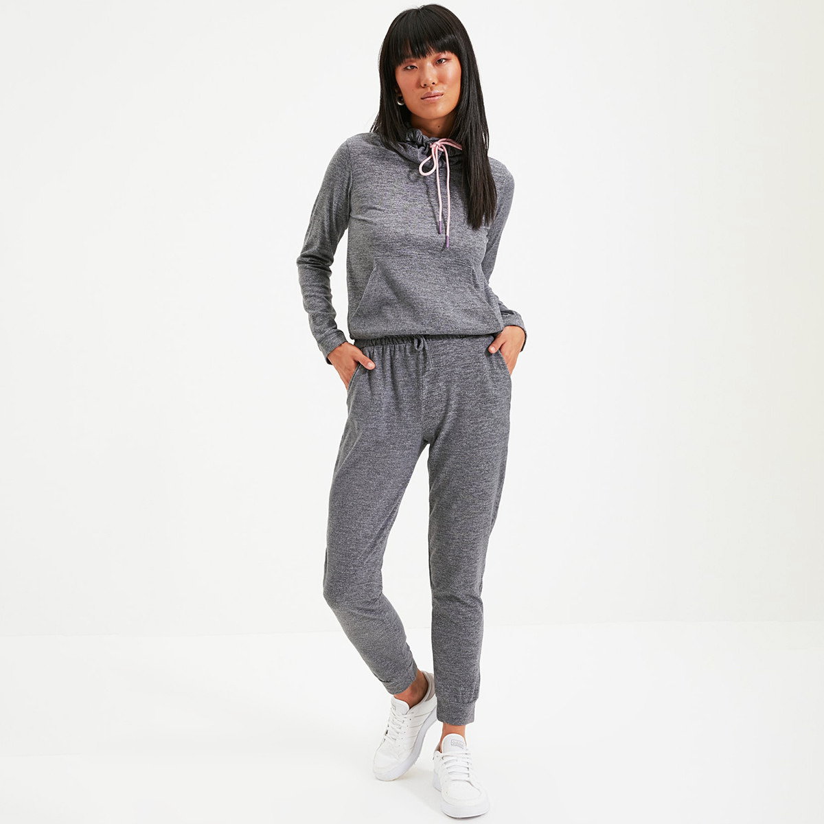 ترينديول رمادي مجموعات-sports-women-clothing-trackpantsandtracksuits-image-1