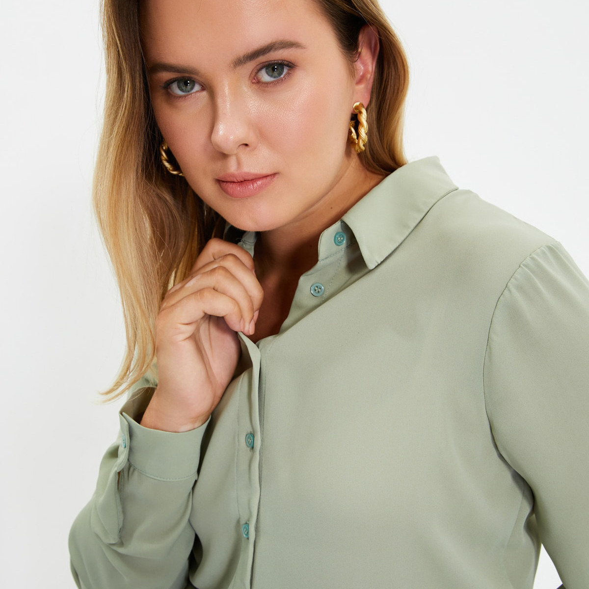 Trendyol Women Solid Long Sleeves Shirt-women-clothing-shirtsandblouses-blouses-image-4