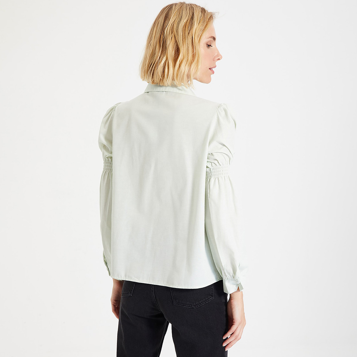 ترينديول أخضر قميص-women-clothing-shirtsandblouses-blouses-image-2