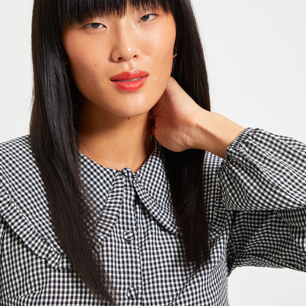 ترينديول أسود قميص-women-clothing-shirtsandblouses-blouses-image-4