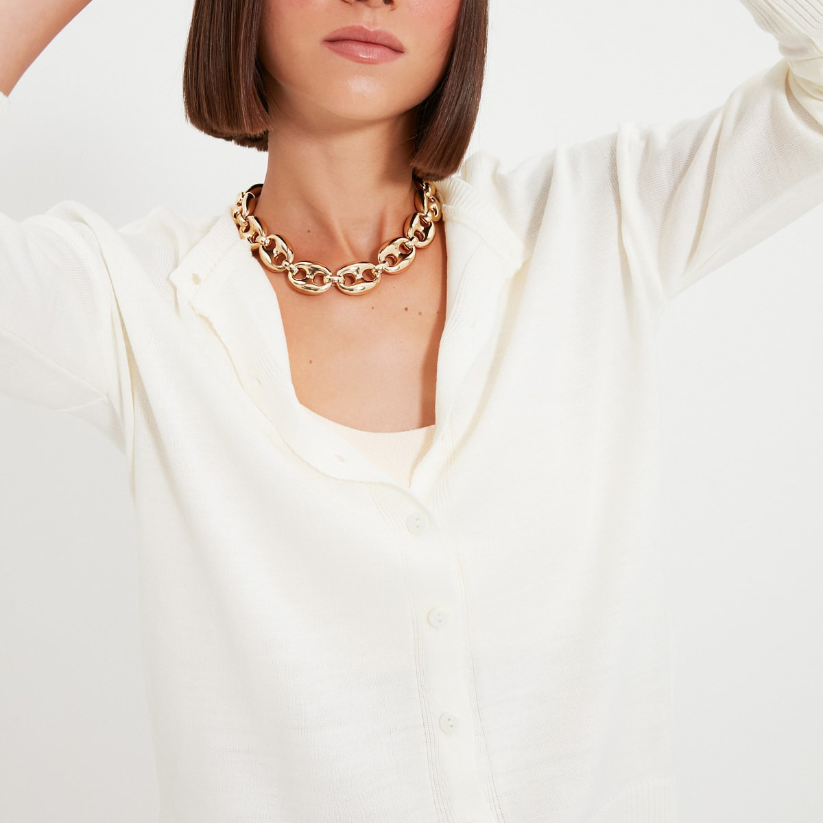 Trendyol Women Knitted Button Closure Cardigan-women-winterwear-cardigansandjumpers-cardigans-image-1