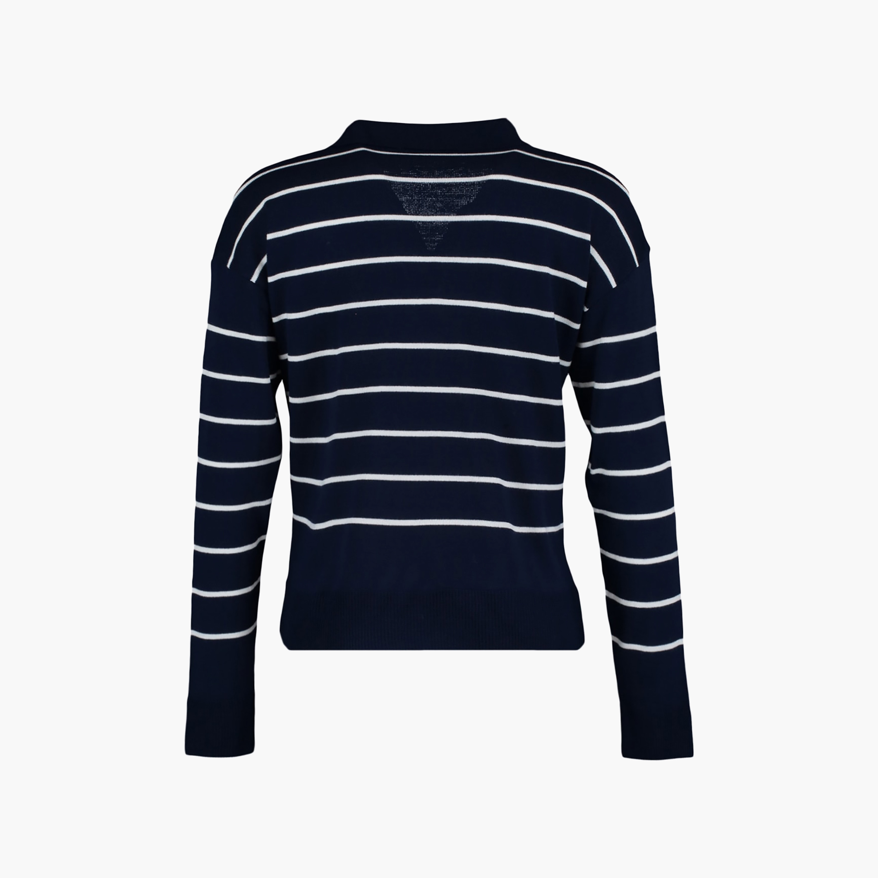 Trendyolmilla Navy Striped Collared Dropped Sleeves Women's Sweater-women-winterwear-cardigansandjumpers-jumpers-image-6