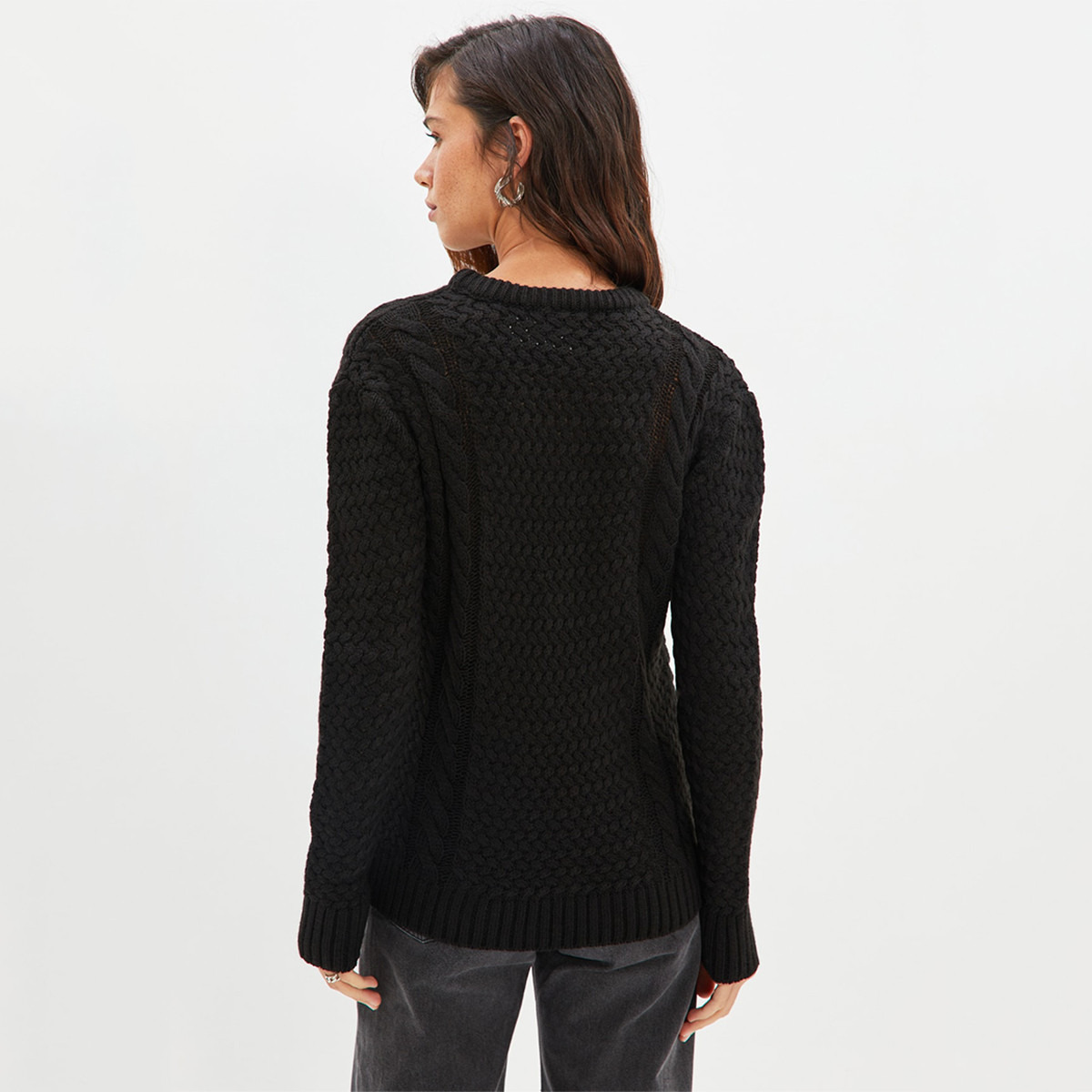 ترينديول أسود بلوفر-women-winterwear-cardigansandjumpers-jumpers-image-4