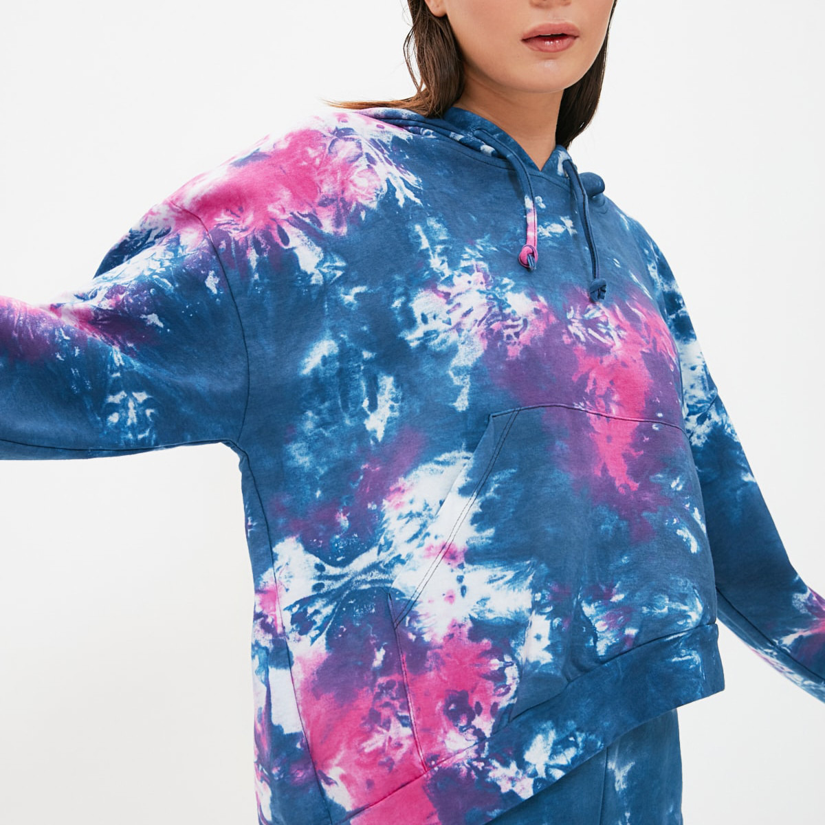 ترينديول أزرق قميص من النوع الثقيل-women-winterwear-hoodiesandsweatshirts-hoodies-image-2