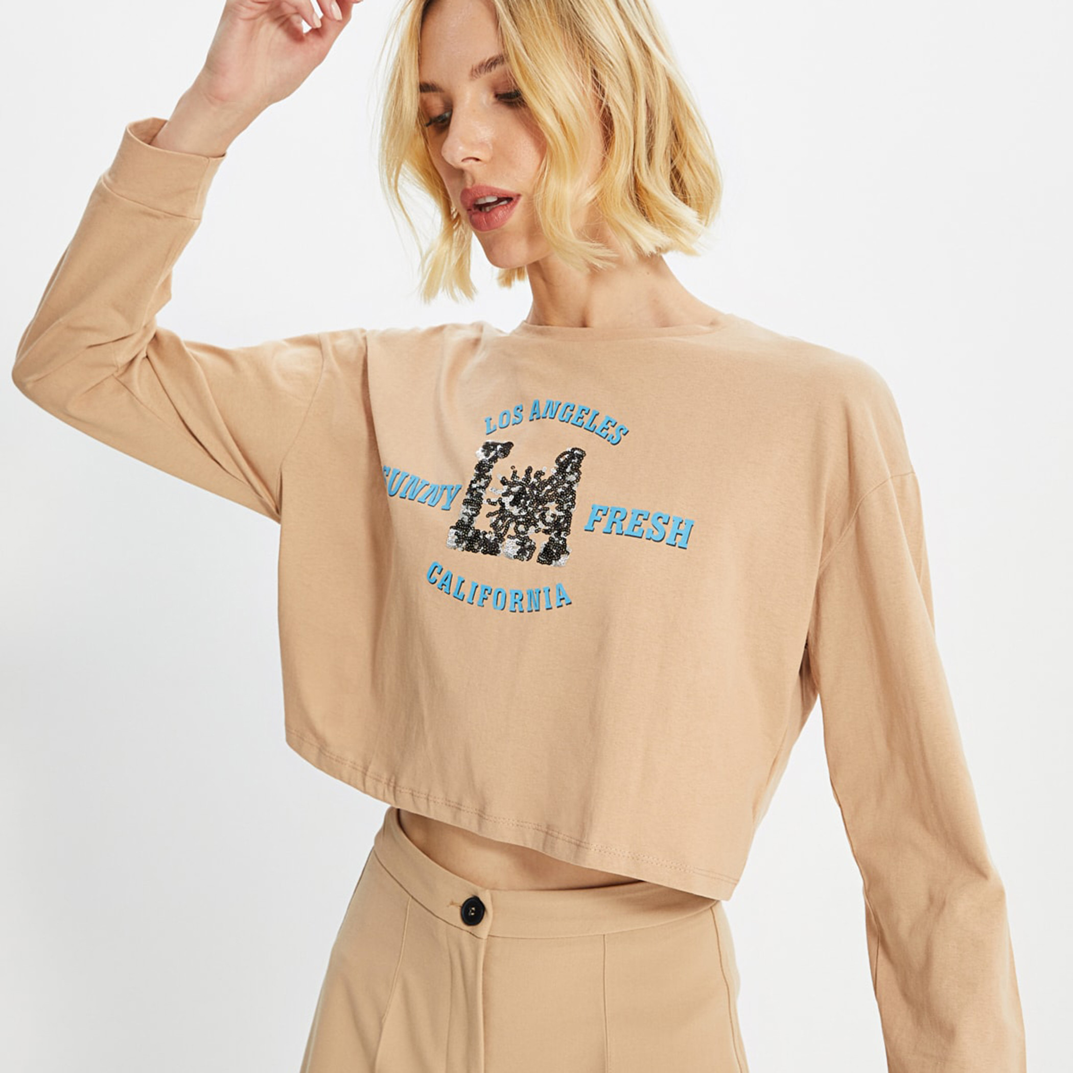 Trendyol Women Printed Round Neck Crop T-Shirt-PROMO_CP_OM_BUY6GET20PEROFF_1234-image-1