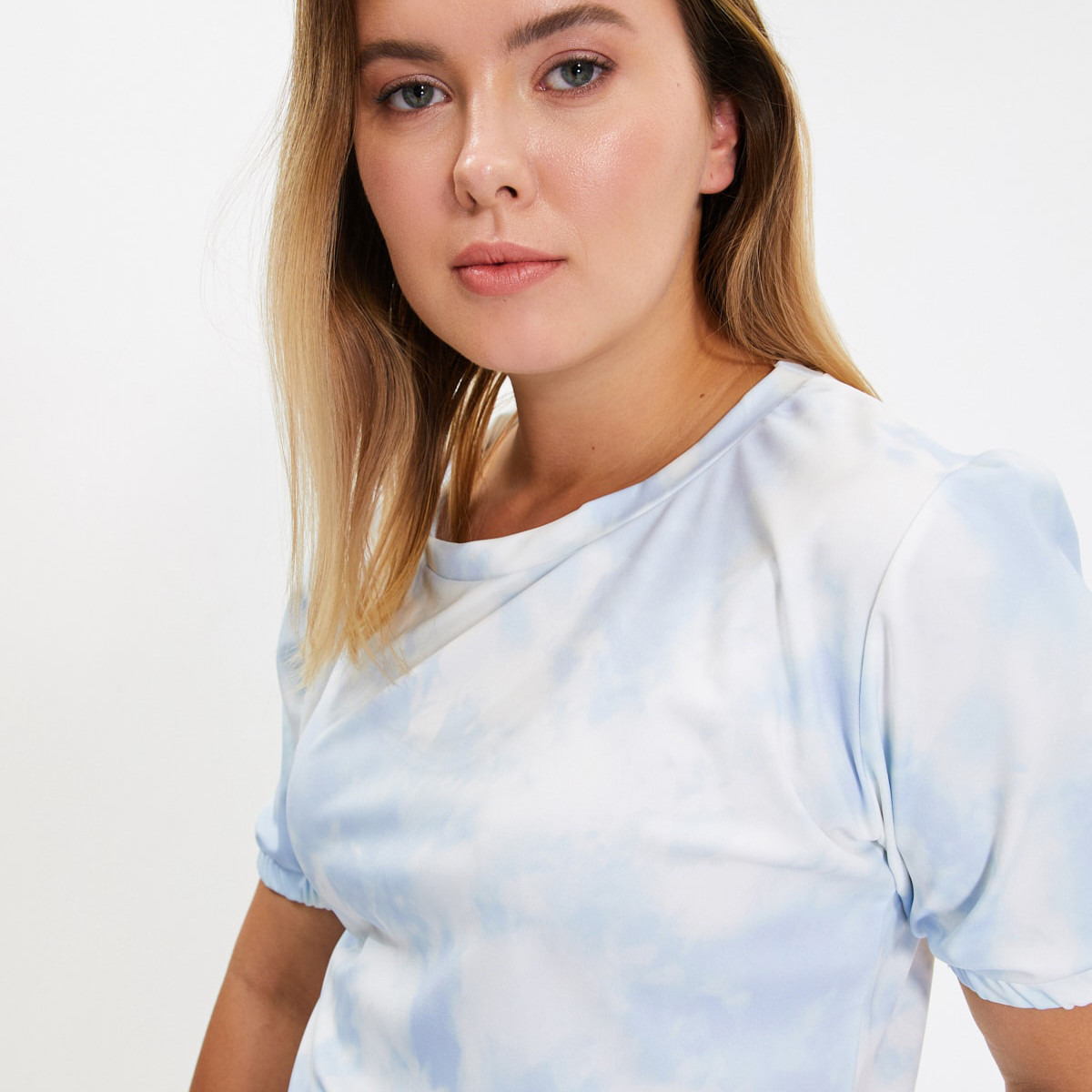 Trendyol Women Tie and Dye Short Sleeves T-Shirt-women-clothing-tshirts-image-5