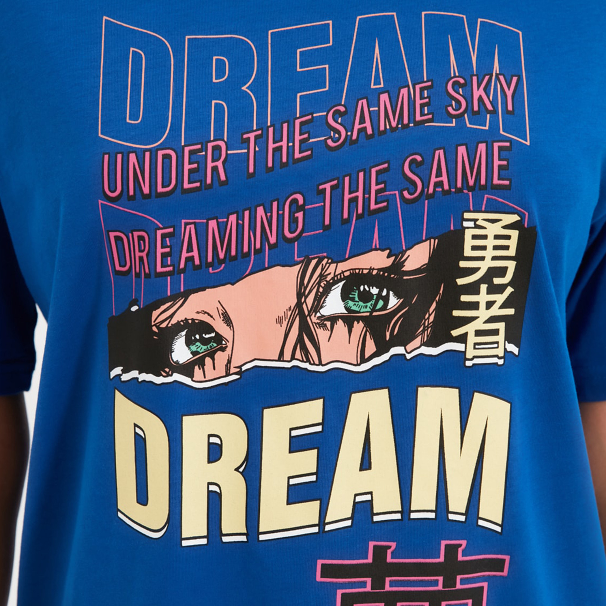 ترينديول أزرق تي شيرت-women-clothing-tshirts-image-3