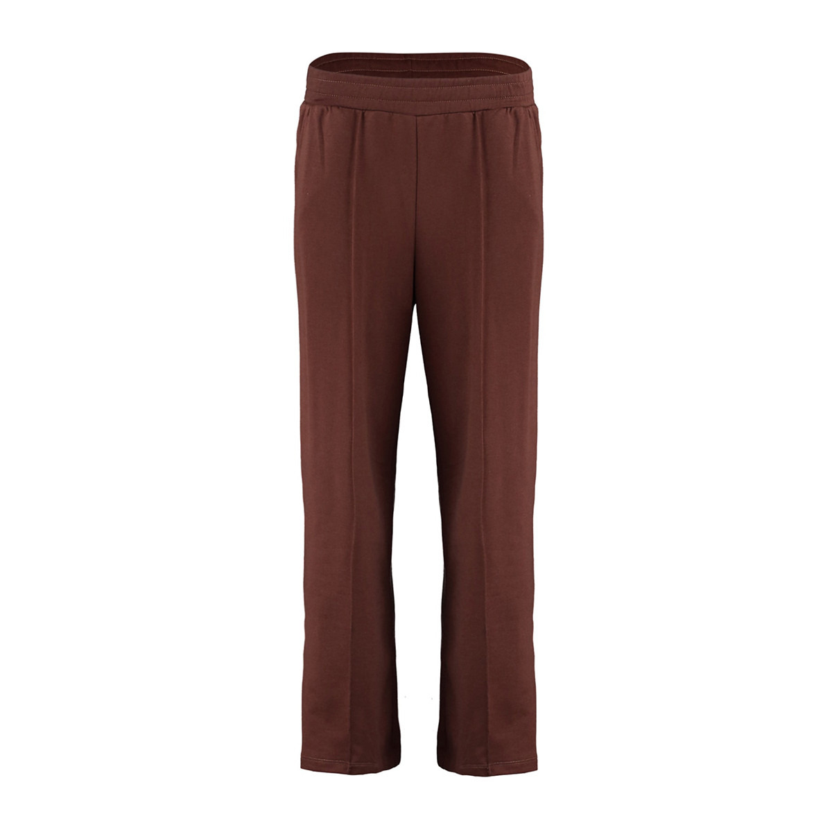 بنطال رياضي بحواف مشقوقة من ترينديول نسائي سادة مع أسود وجيوب مائلة-women-clothing-bottoms-trousers-image-11