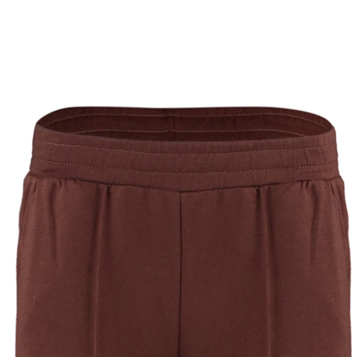 بنطال رياضي بحواف مشقوقة من ترينديول نسائي سادة مع أسود وجيوب مائلة-women-clothing-bottoms-trousers-image-12
