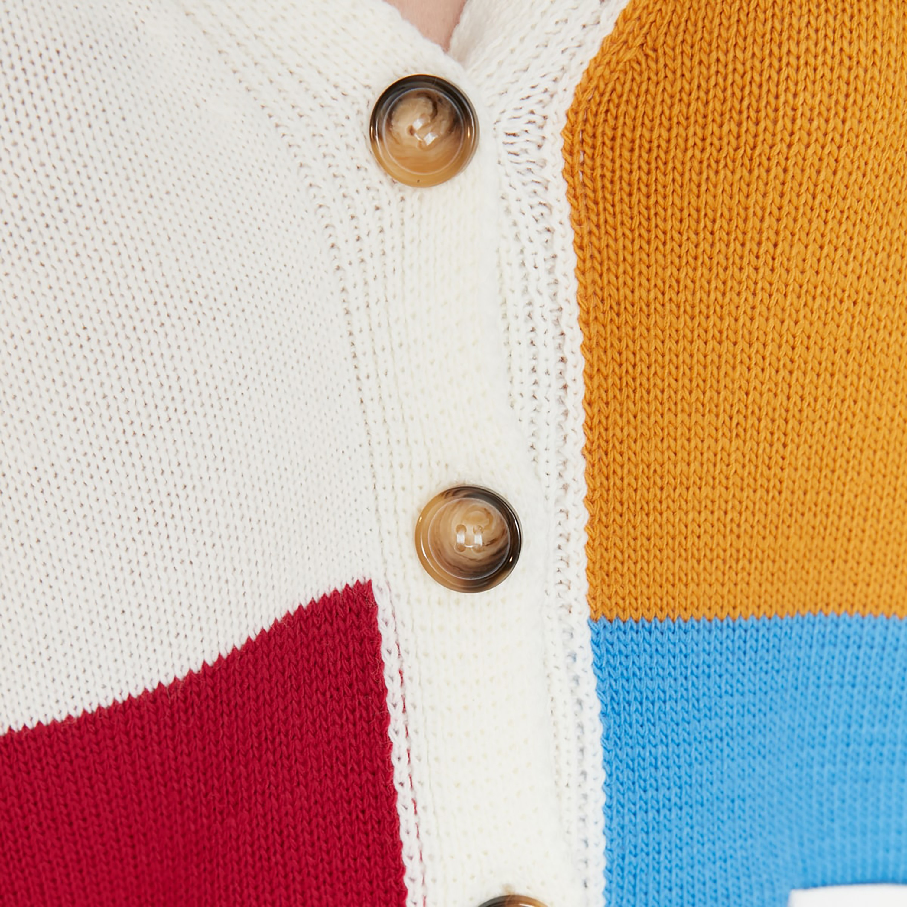 Trendyol Women Colour Blocked V-Neck Cardigan with Button Closure-women-winterwear-cardigansandjumpers-cardigans-image-12