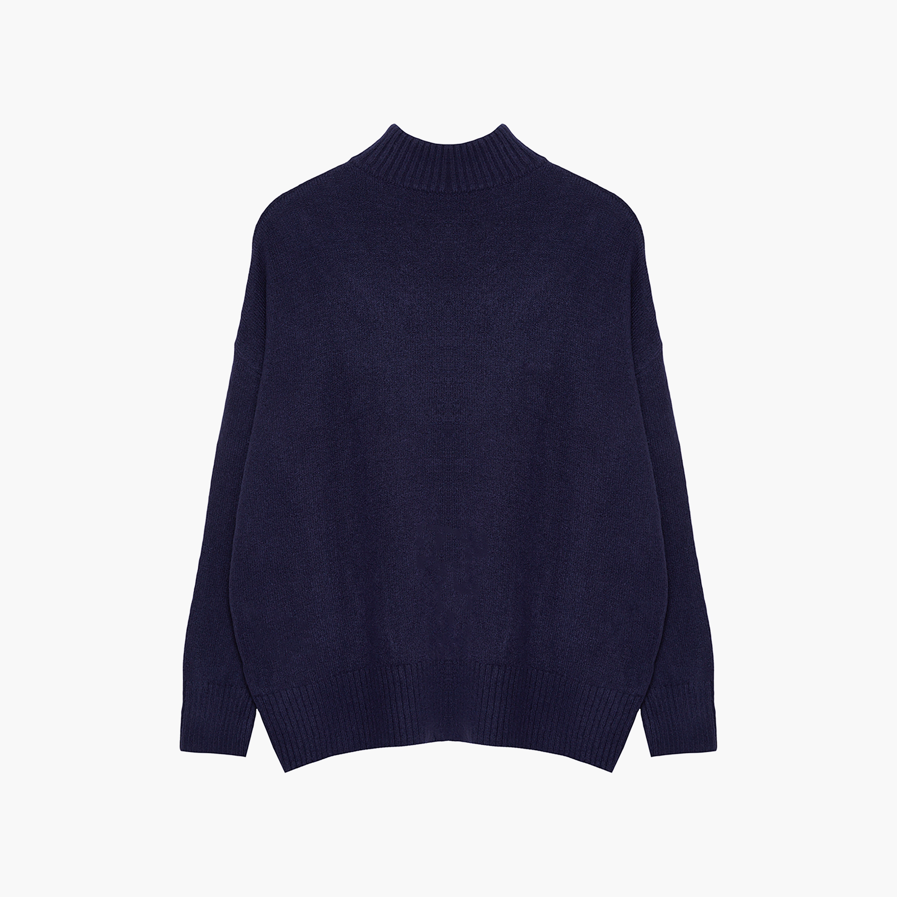 Trendyolmilla Navy High Neck Dropped Sleeves Women's Sweater-women-winterwear-cardigansandjumpers-jumpers-image-6