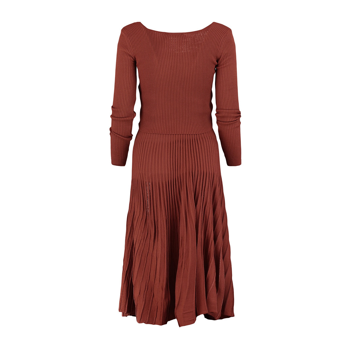 Trendyol Women Knitted Square Neck Top and Ruffled Hem Skirt Set-women-clothing-coordsets-image-13