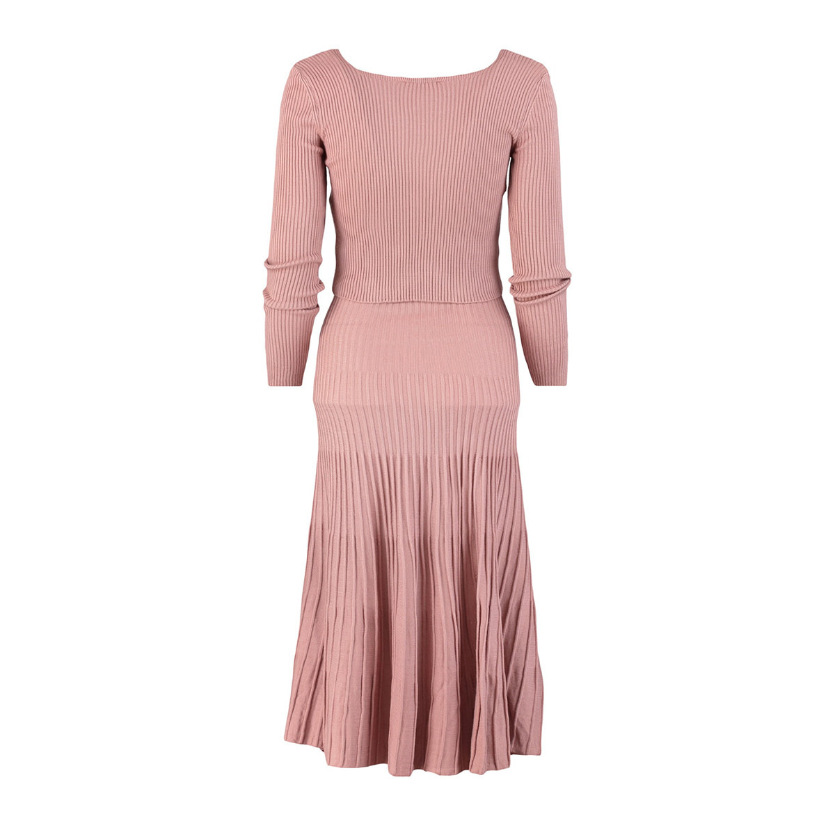 Trendyol Women Knitted Square Neck Top and Ruffled Hem Skirt Set-women-clothing-coordsets-image-20