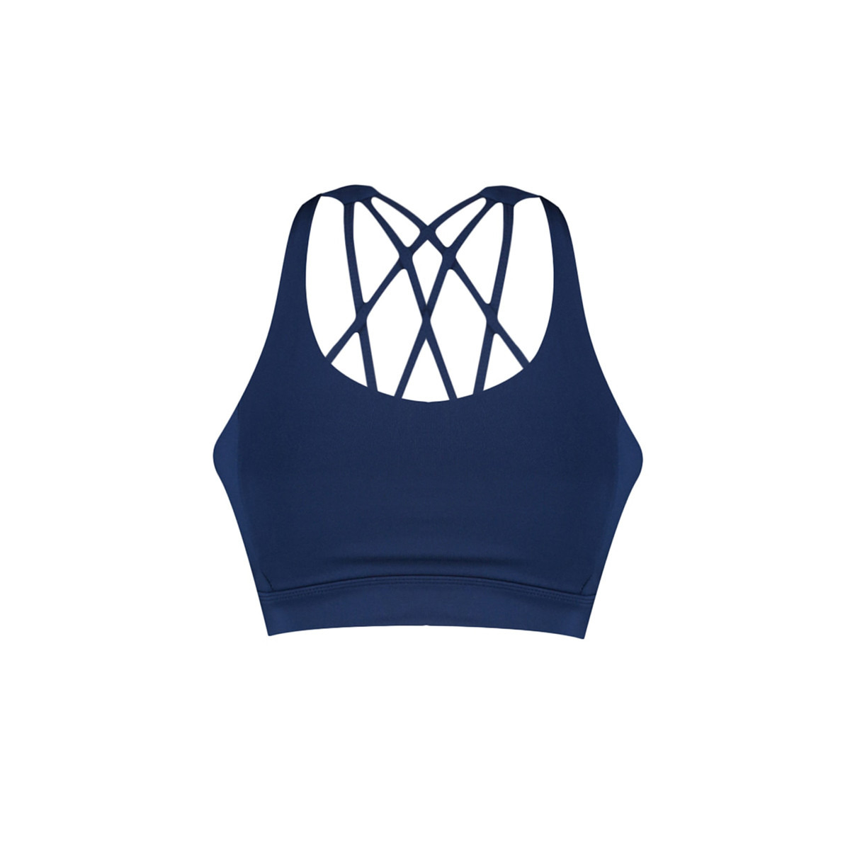 Trendyol Women Navy Blue Plain Cross Band Sports Bra-women-clothing-sportswearandactivewear-sportsbras-image-6