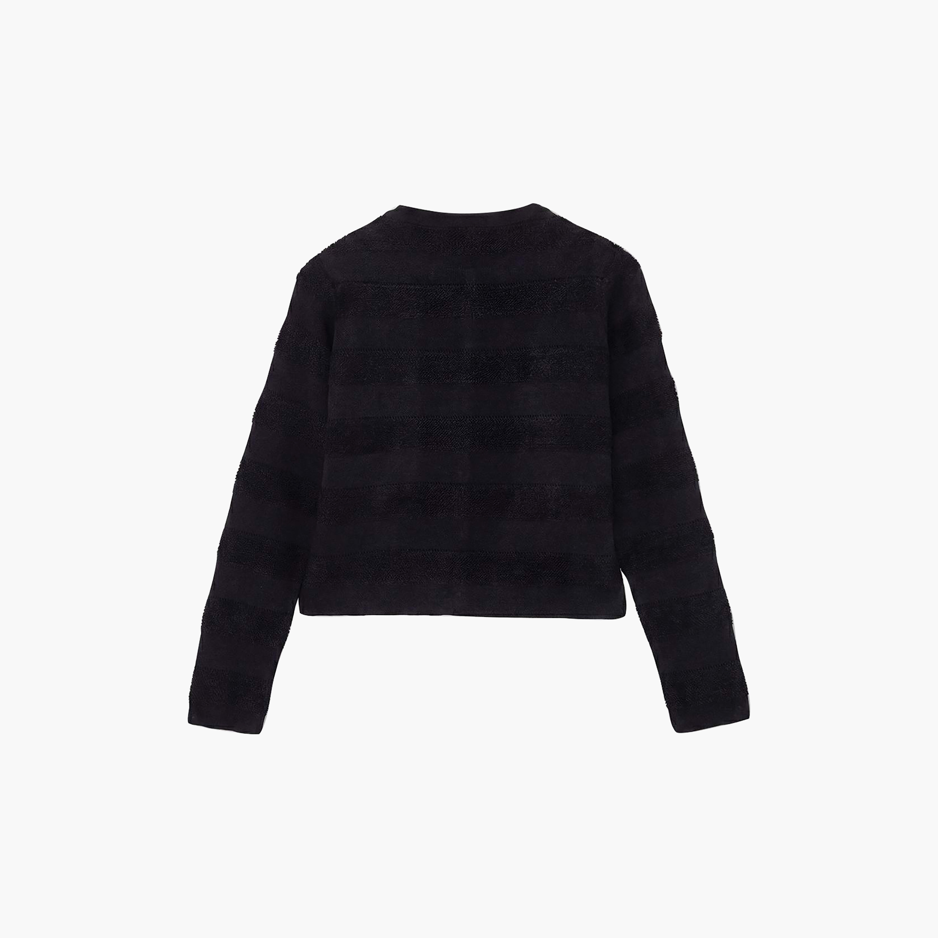 كارديجان حريمي مخطط أسود من ترينديول ميلا-women-winterwear-cardigansandjumpers-cardigans-image-7