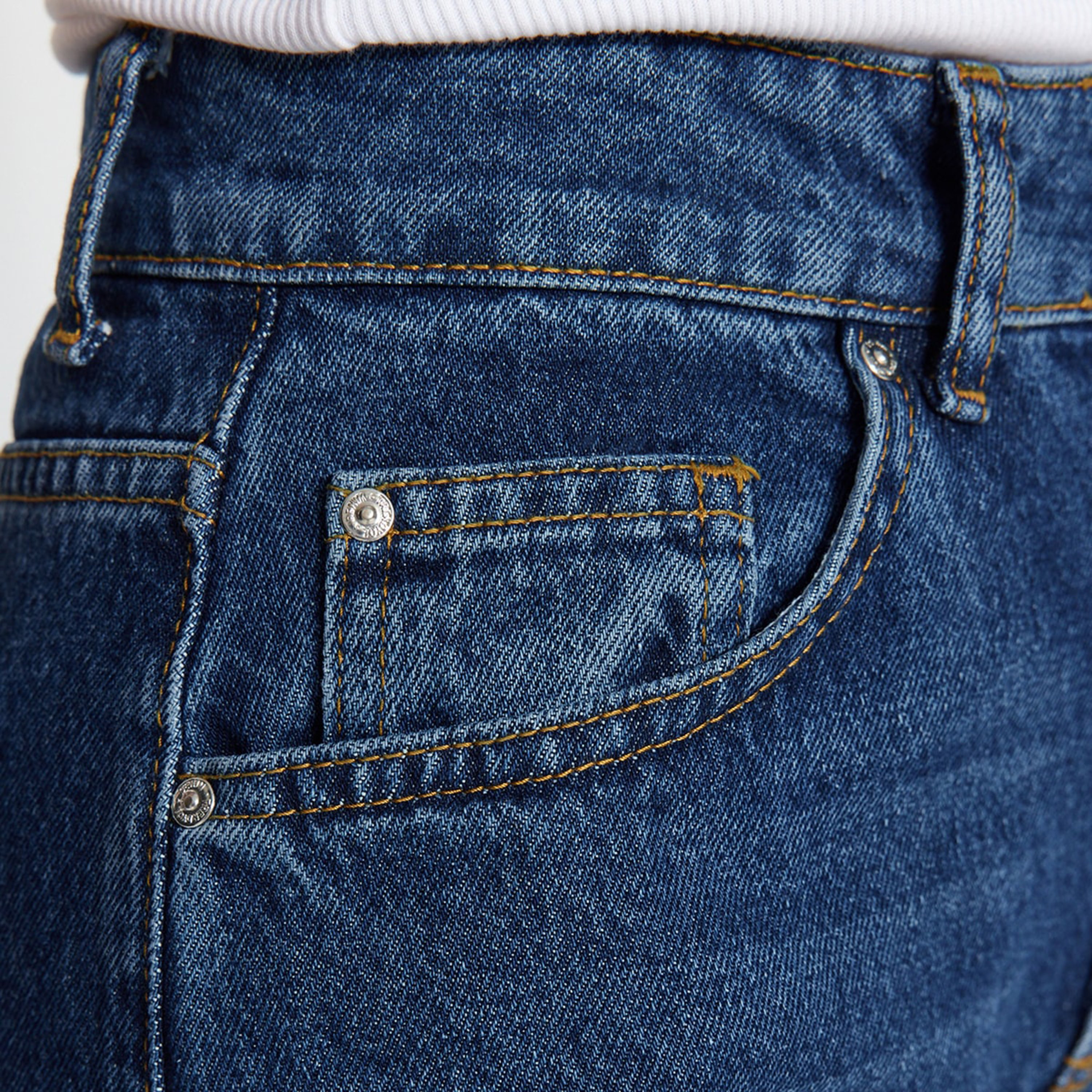 Blue Wide Leg Women's Jeans-women-clothing-jeans-image-6