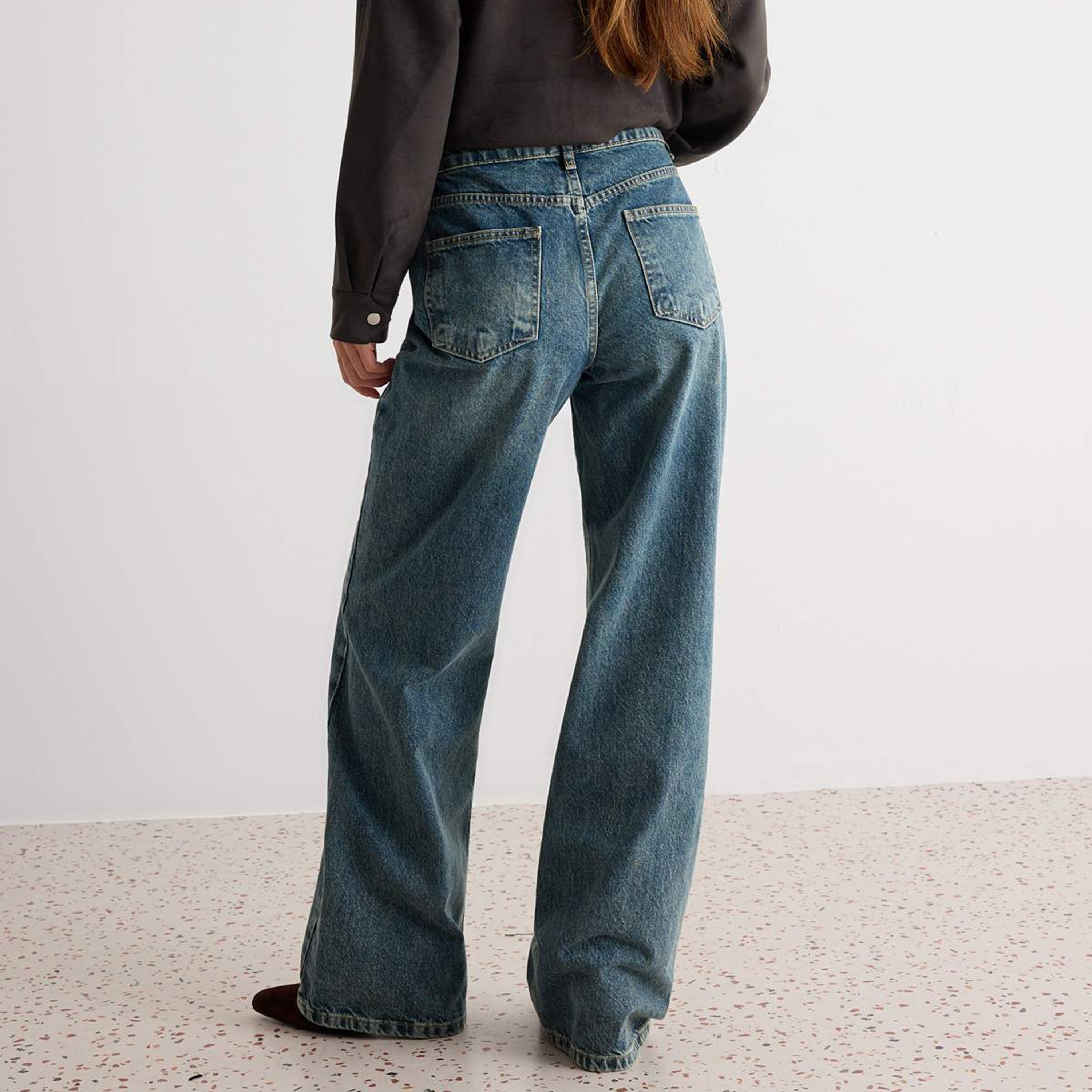 جينز مستقيم حريمي أزرق من قماش القطن من ترينديول ميلا-women-clothing-jeans-image-3