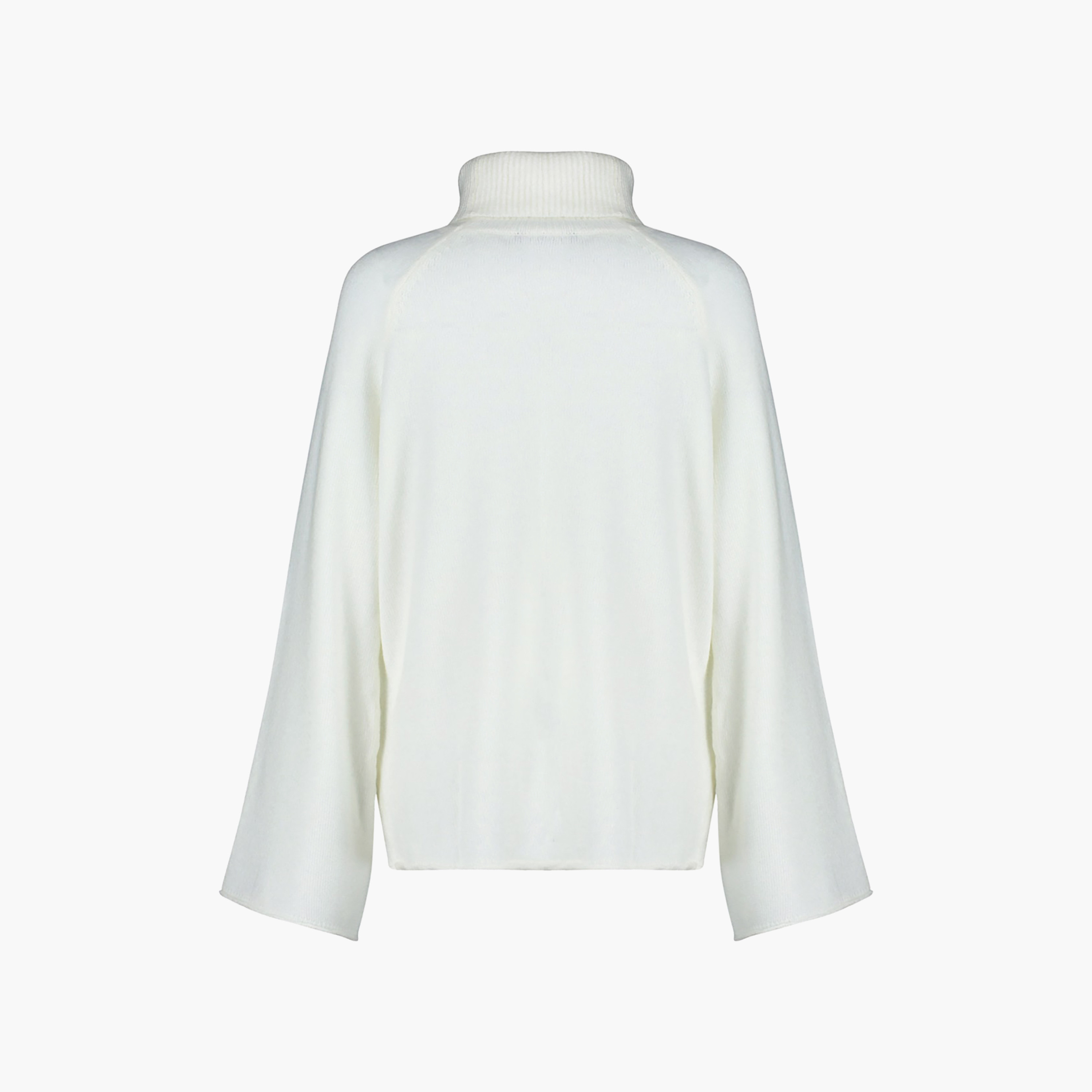 Trendyolmilla White Turtle Neck Raglan Sleeves Women's Sweater-women-winterwear-cardigansandjumpers-jumpers-image-8