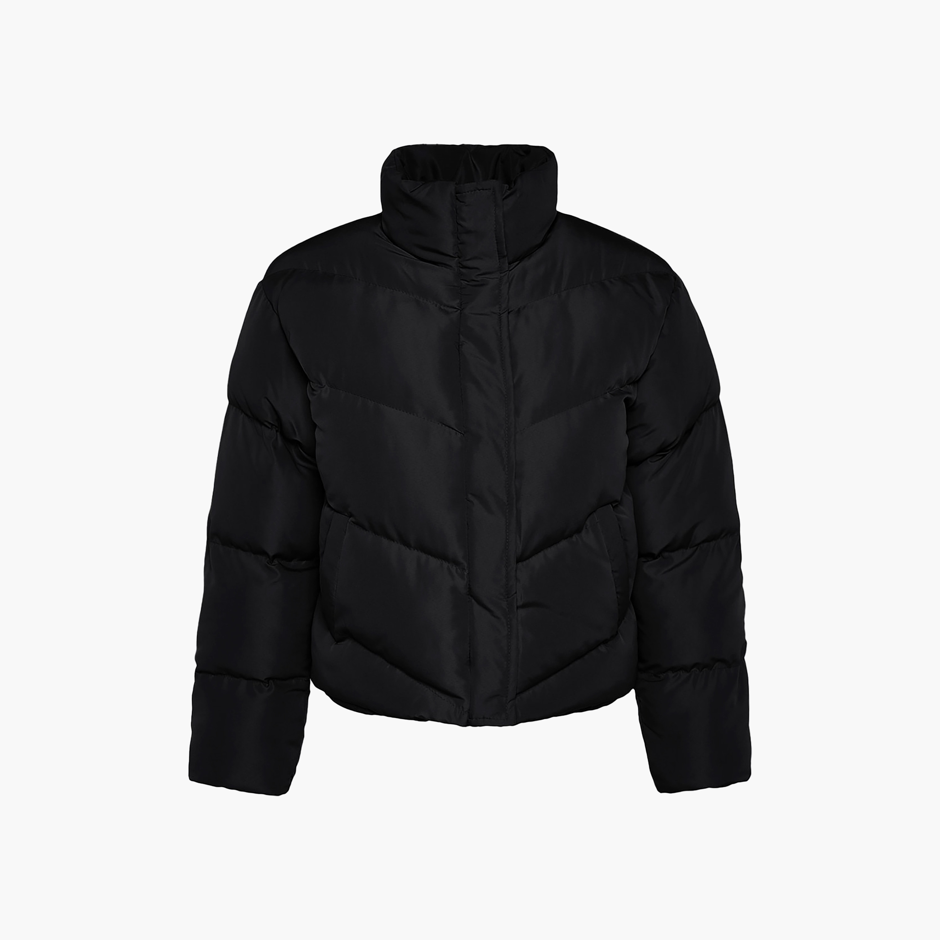 جاكيت بافر حريمي بياقة مرتفعة من ترينديول ميلا-women-winterwear-coatsandjackets-jackets-image-8