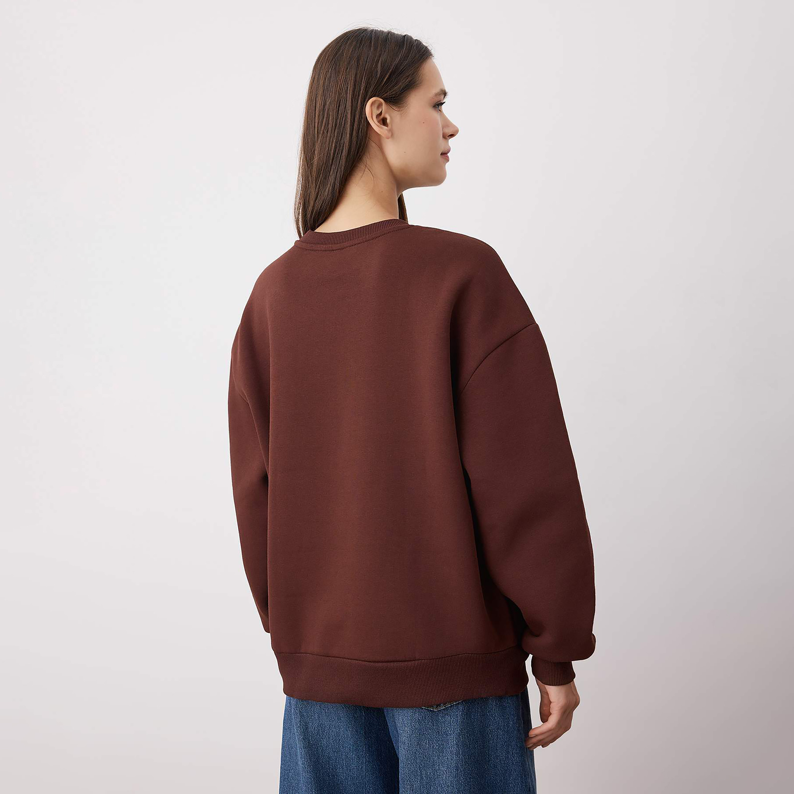 Trendyolmilla Dropped Sleeves Women's Sweatshirt-women-clothing-hoodiesandsweatshirts-sweatshirts-image-3