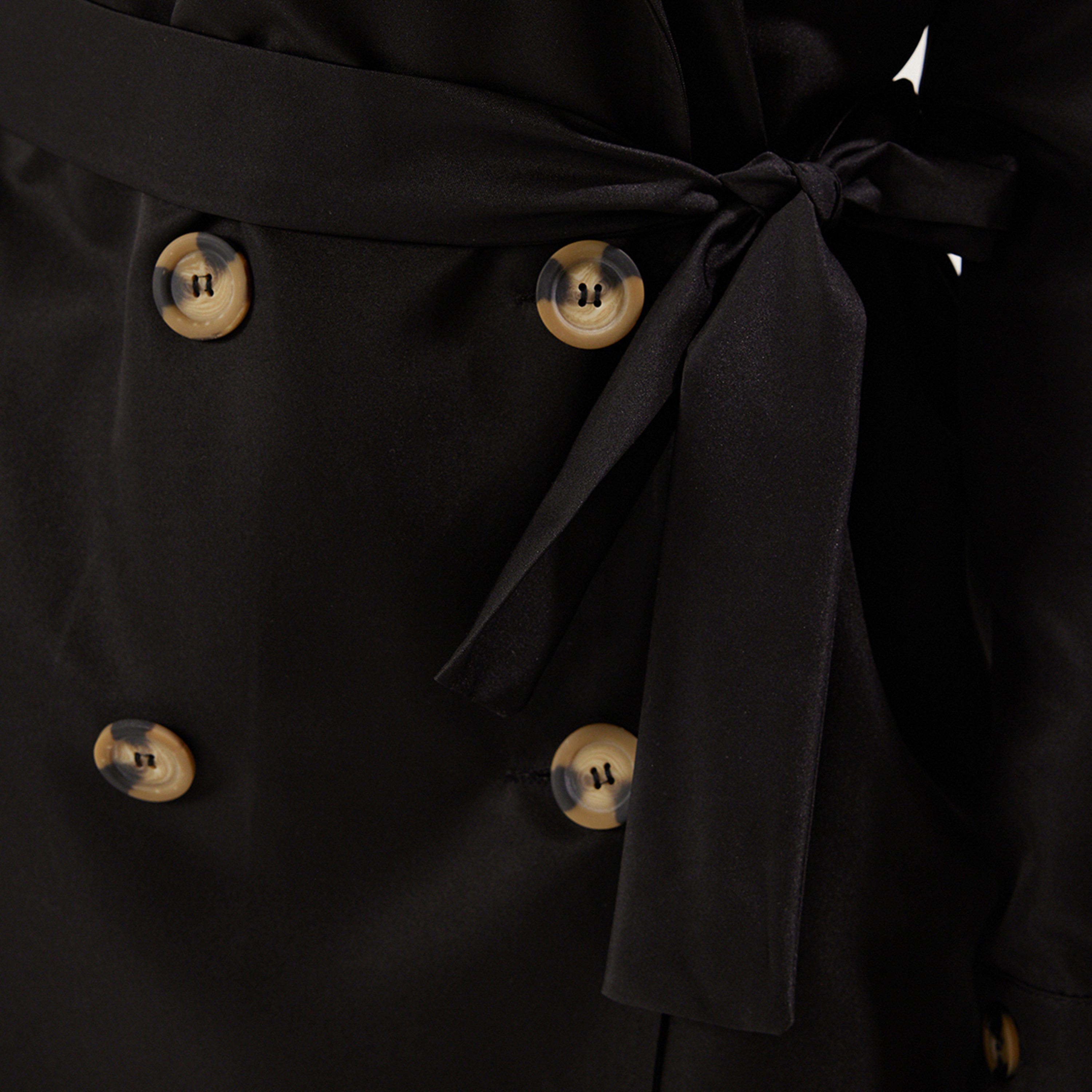 ترينش كوت حريمي بياقة مطوية وأكمام منتفخة من ترendyol-women-winterwear-coatsandjackets-coats-image-7