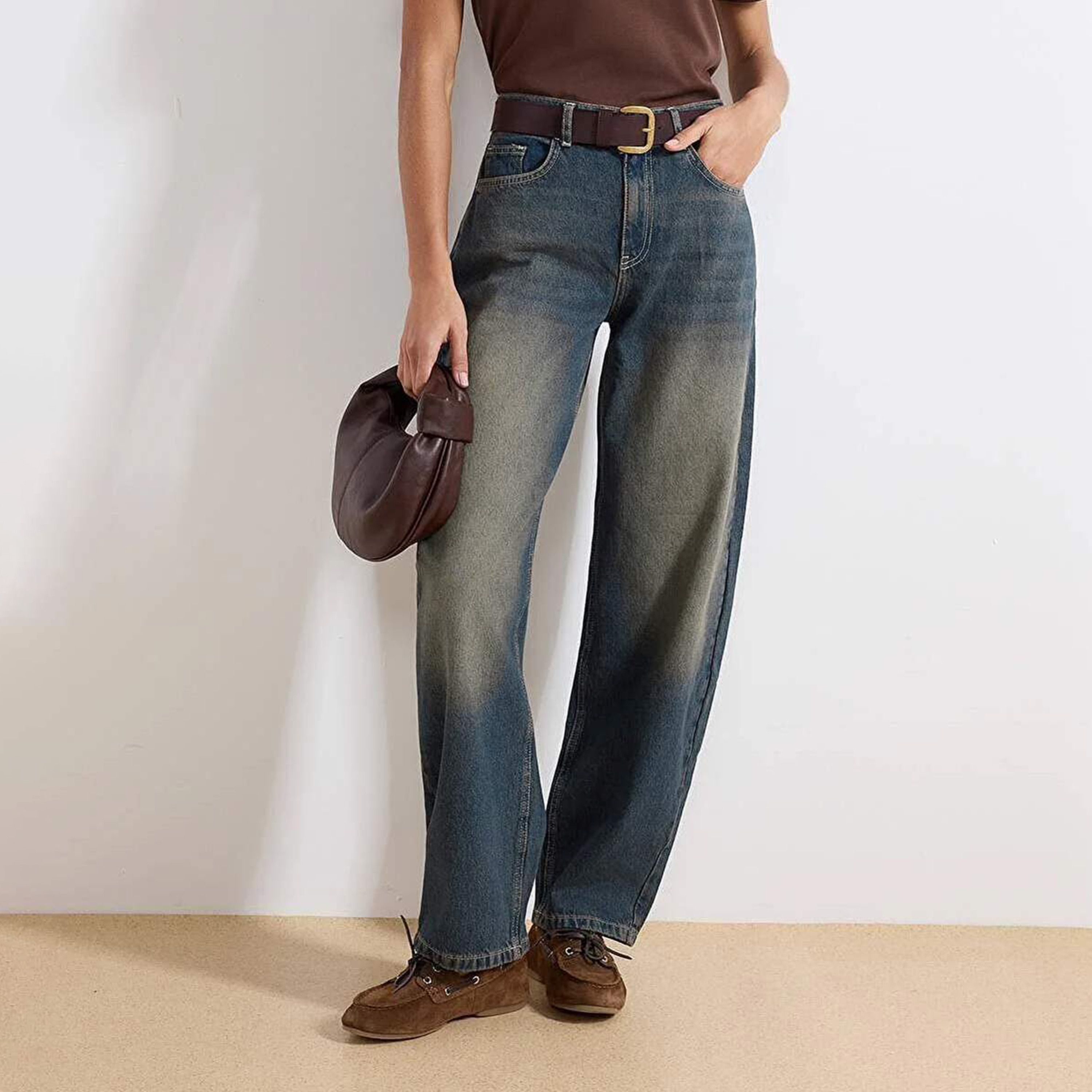 Blue Cotton Baggy Women's Jeans-women-clothing-jeans-image-6