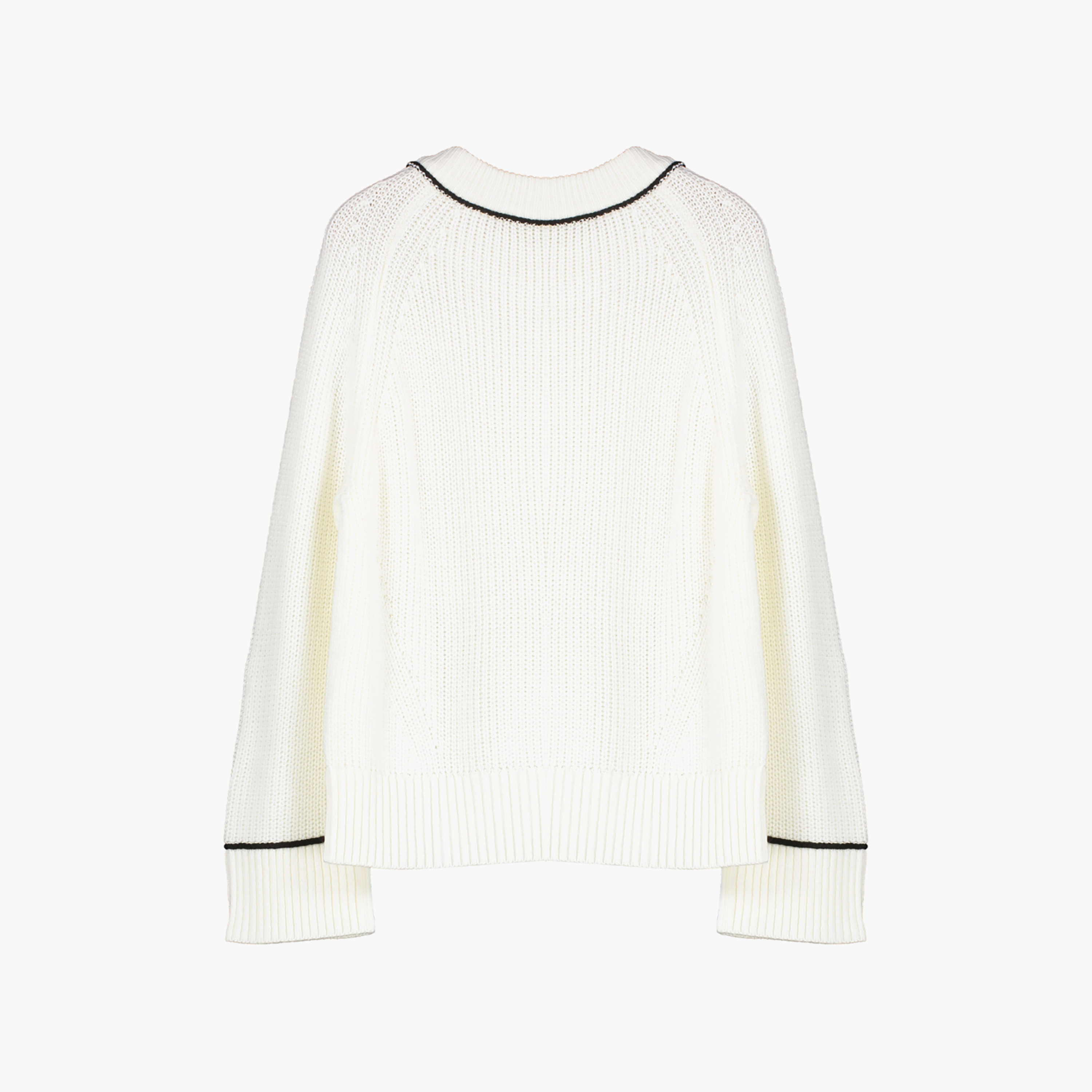 بلوفر حريمي أبيض بأكمام رجلان من تريندyول ميلا-women-winterwear-cardigansandjumpers-jumpers-image-6