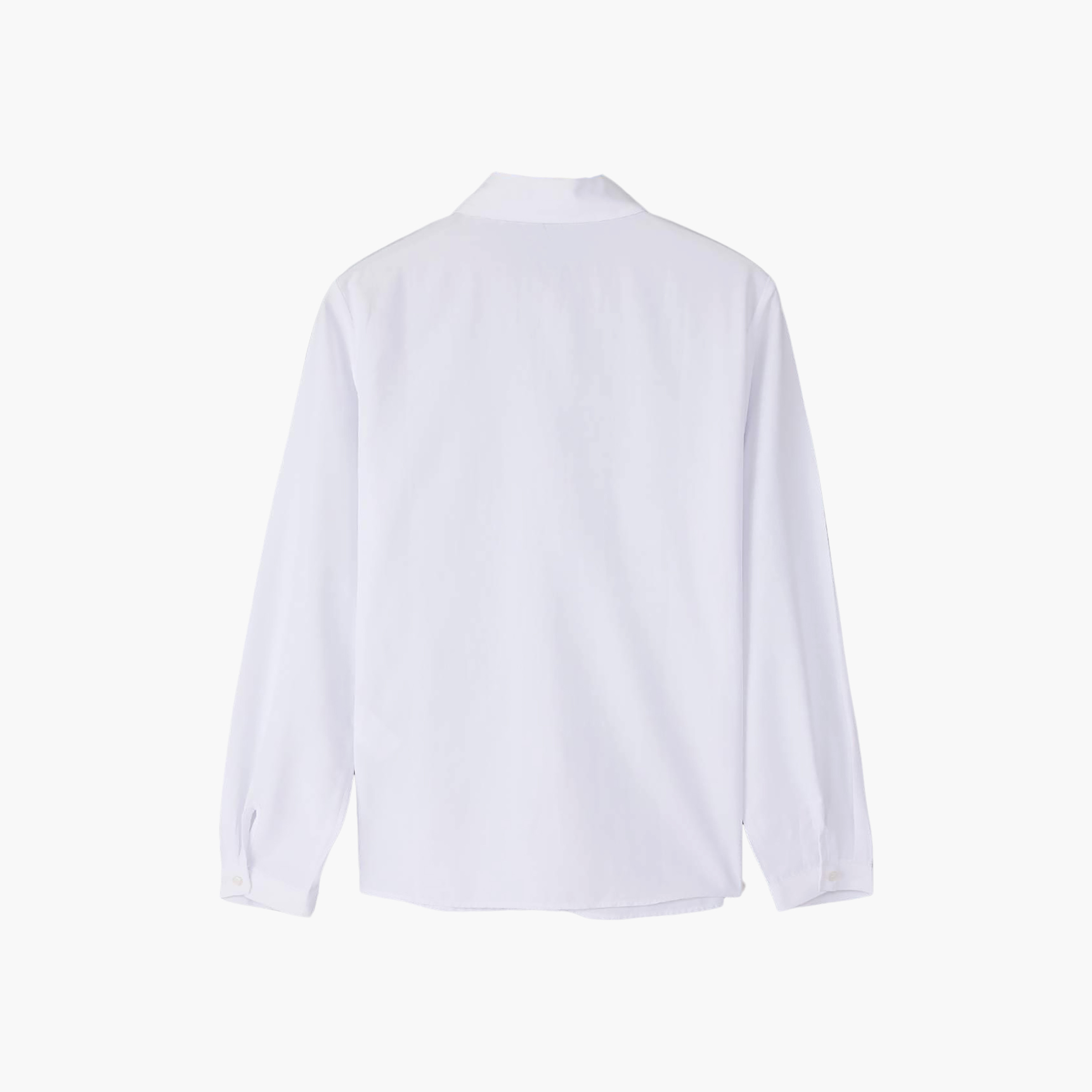 White Applique Collared Women's Shirt-women-clothing-shirtsandblouses-shirts-image-5