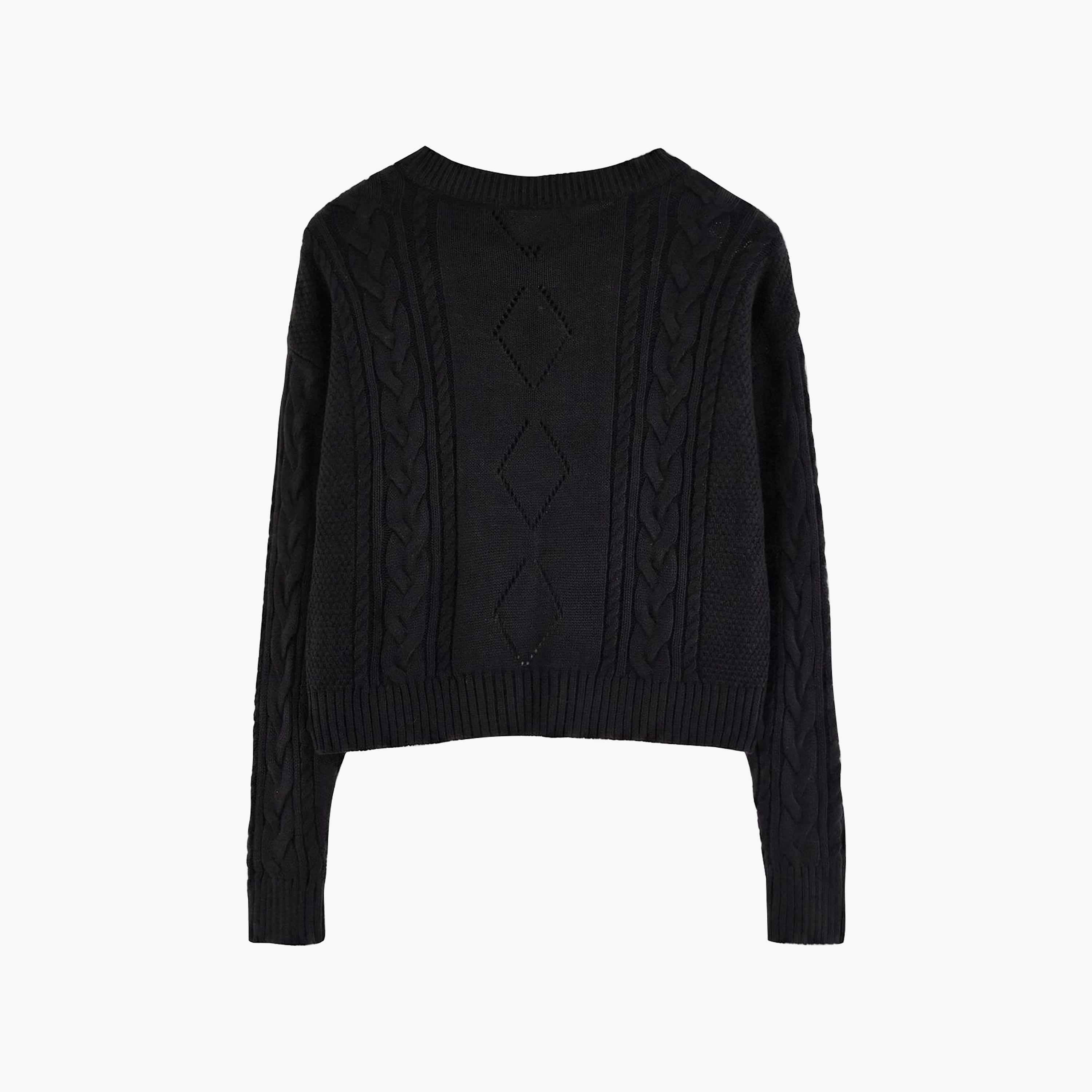 Trendyolmilla Cable Knit Embroidered Dropped Sleeves Women's Cardigan-women-winterwear-cardigansandjumpers-cardigans-image-5