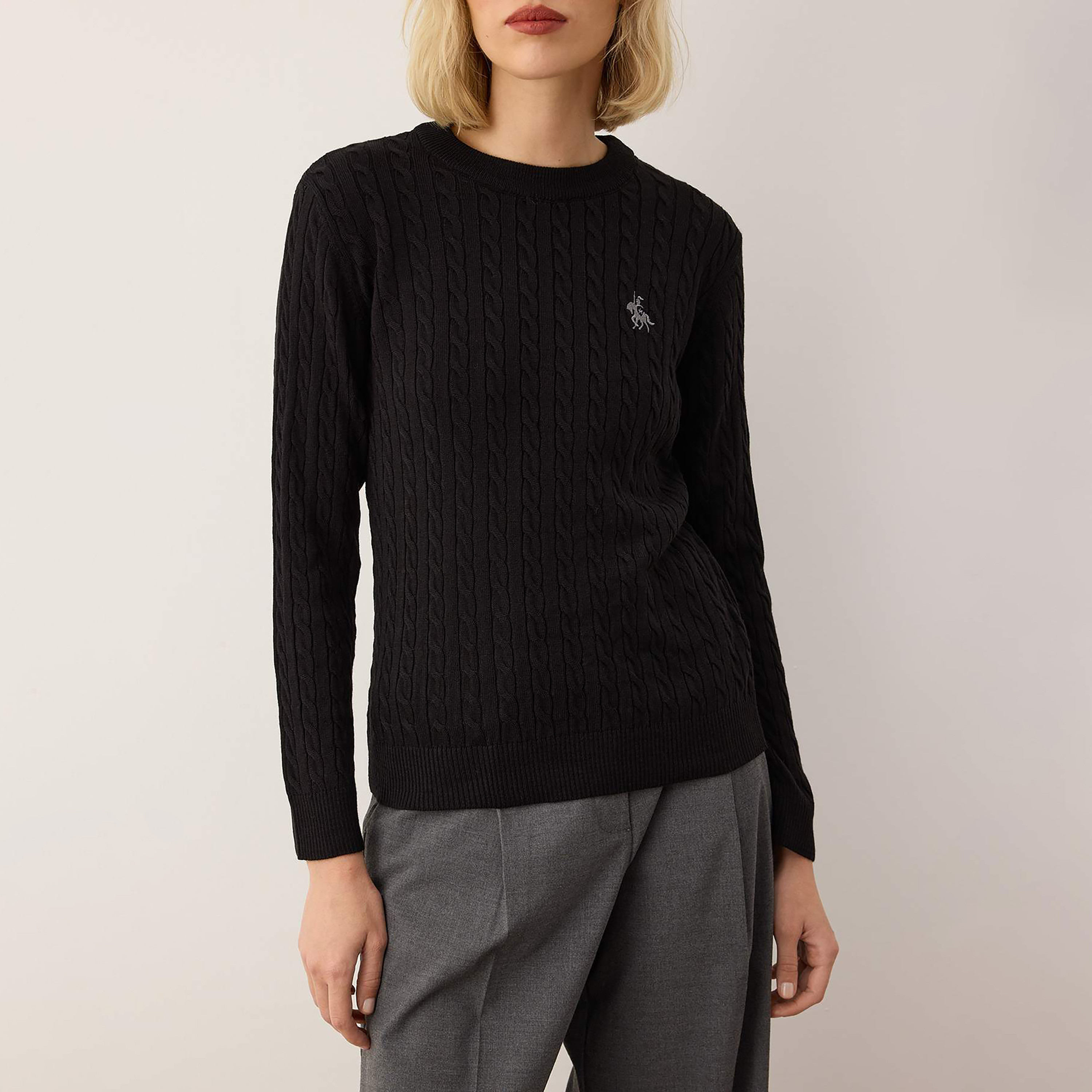 بلوفر حريمي بنقشة الضفيرة المحبوكة من تريندyol ميلا-women-winterwear-cardigansandjumpers-jumpers-image-4