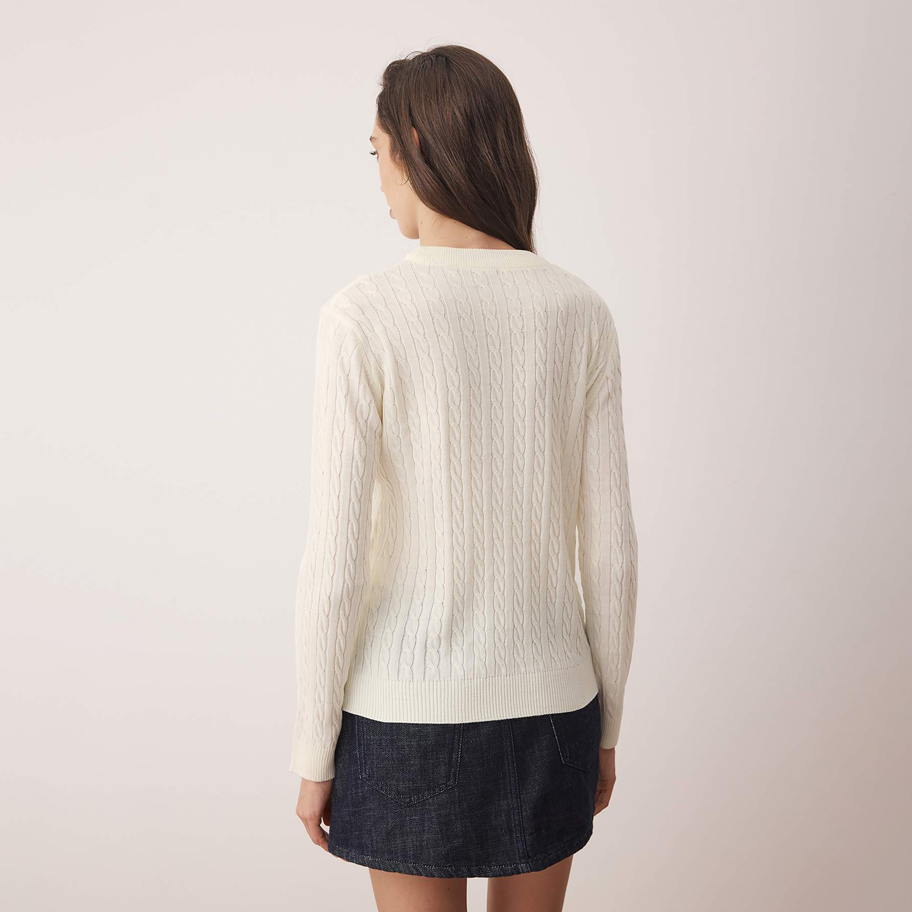 بلوفر حريمي بنقشة الضفيرة المحبوكة من تريندyol ميلا-women-winterwear-cardigansandjumpers-jumpers-image-4