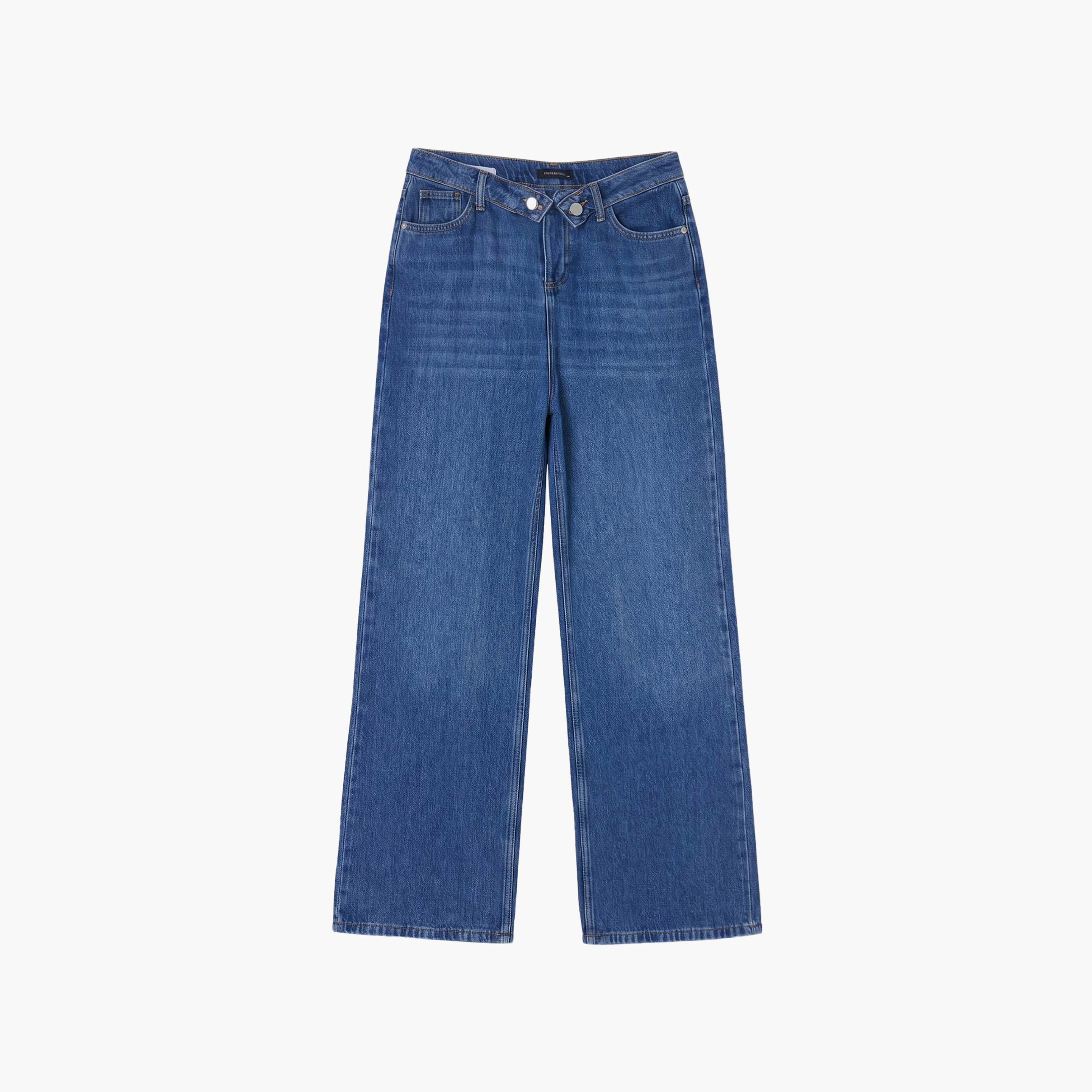 Trendyolmilla Blue Women's Straight Jeans-women-clothing-jeans-image-5