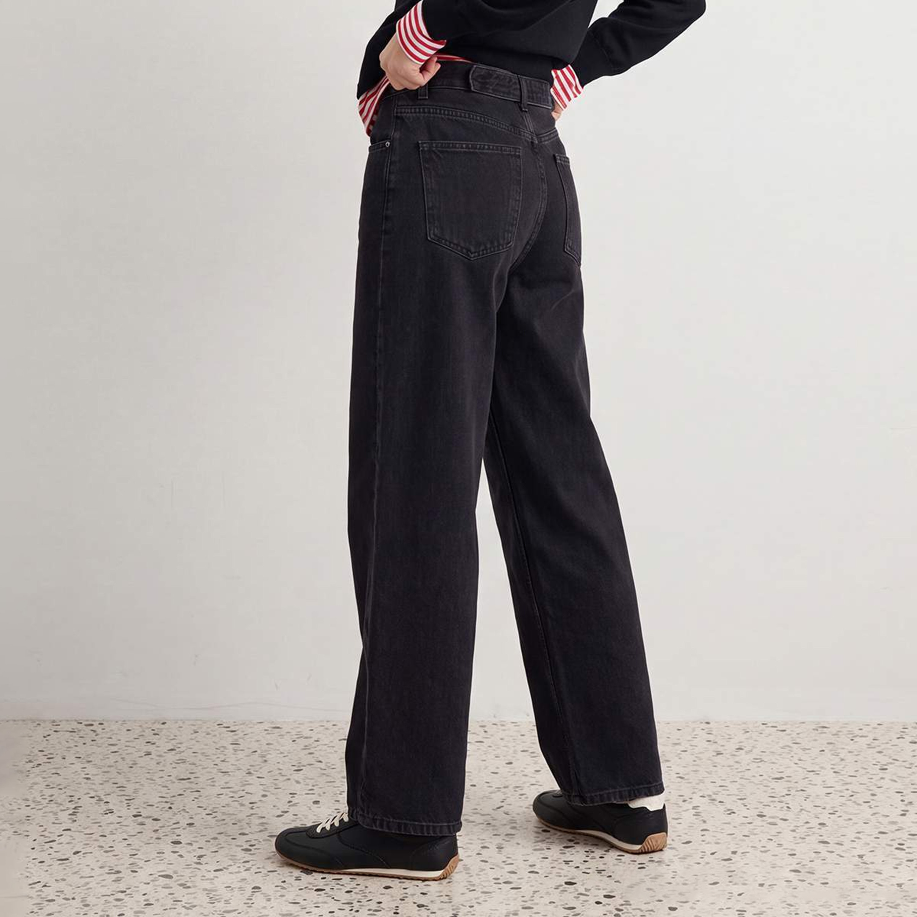 Trendyolmilla Black Women's Barrel Leg Jeans-women-clothing-jeans-image-4