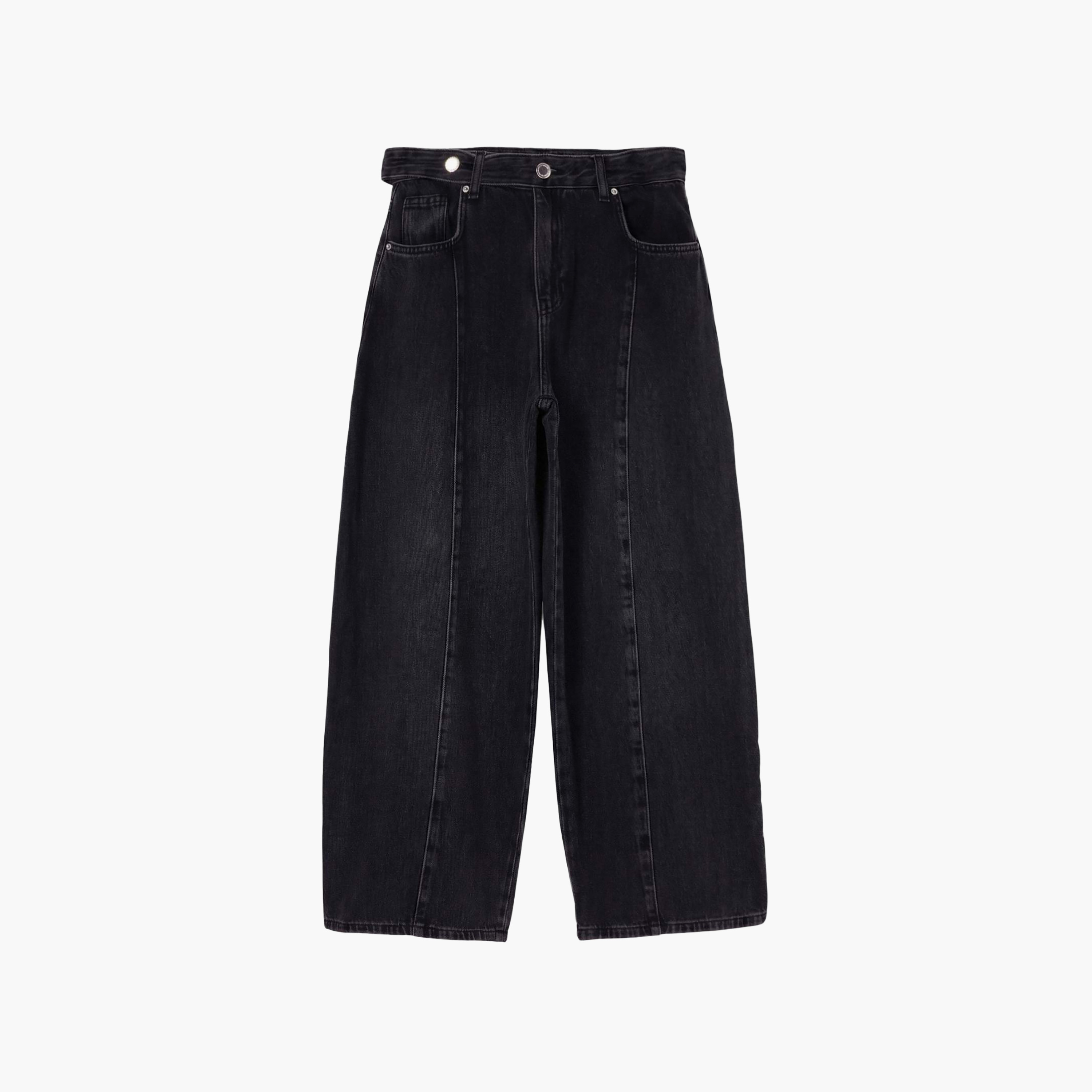 Trendyolmilla Black Women's Barrel Leg Jeans-women-clothing-jeans-image-6