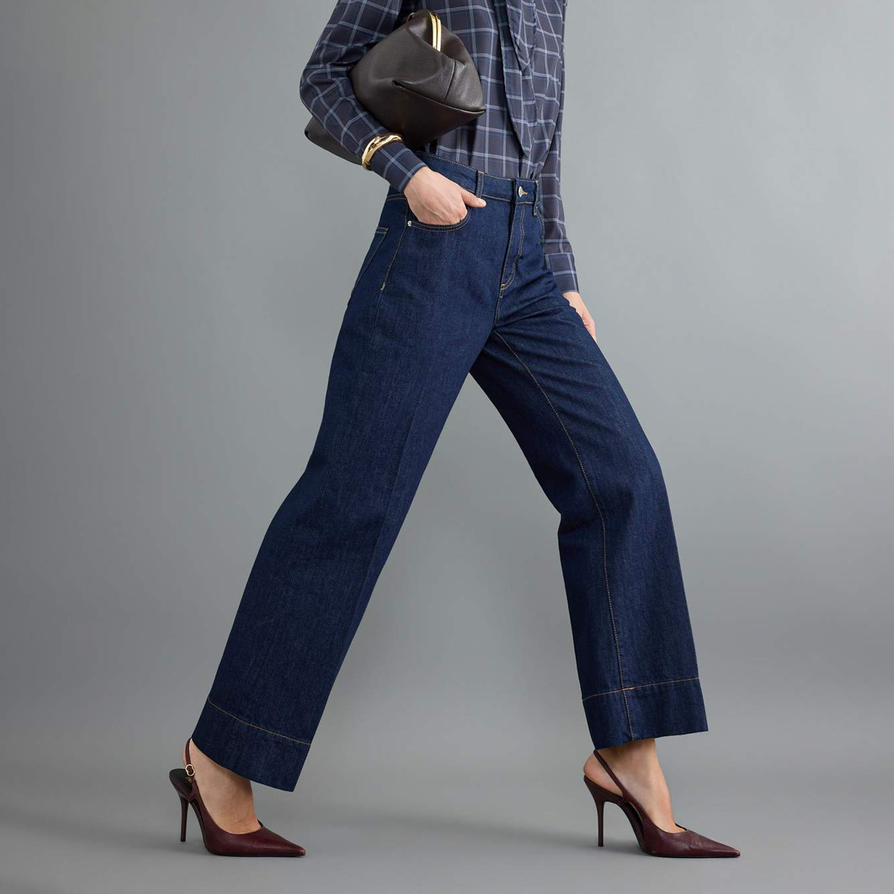 جينز مستقيم حريمي أزرق من قماش القطن من ترينديول ميلا-women-clothing-jeans-image-4