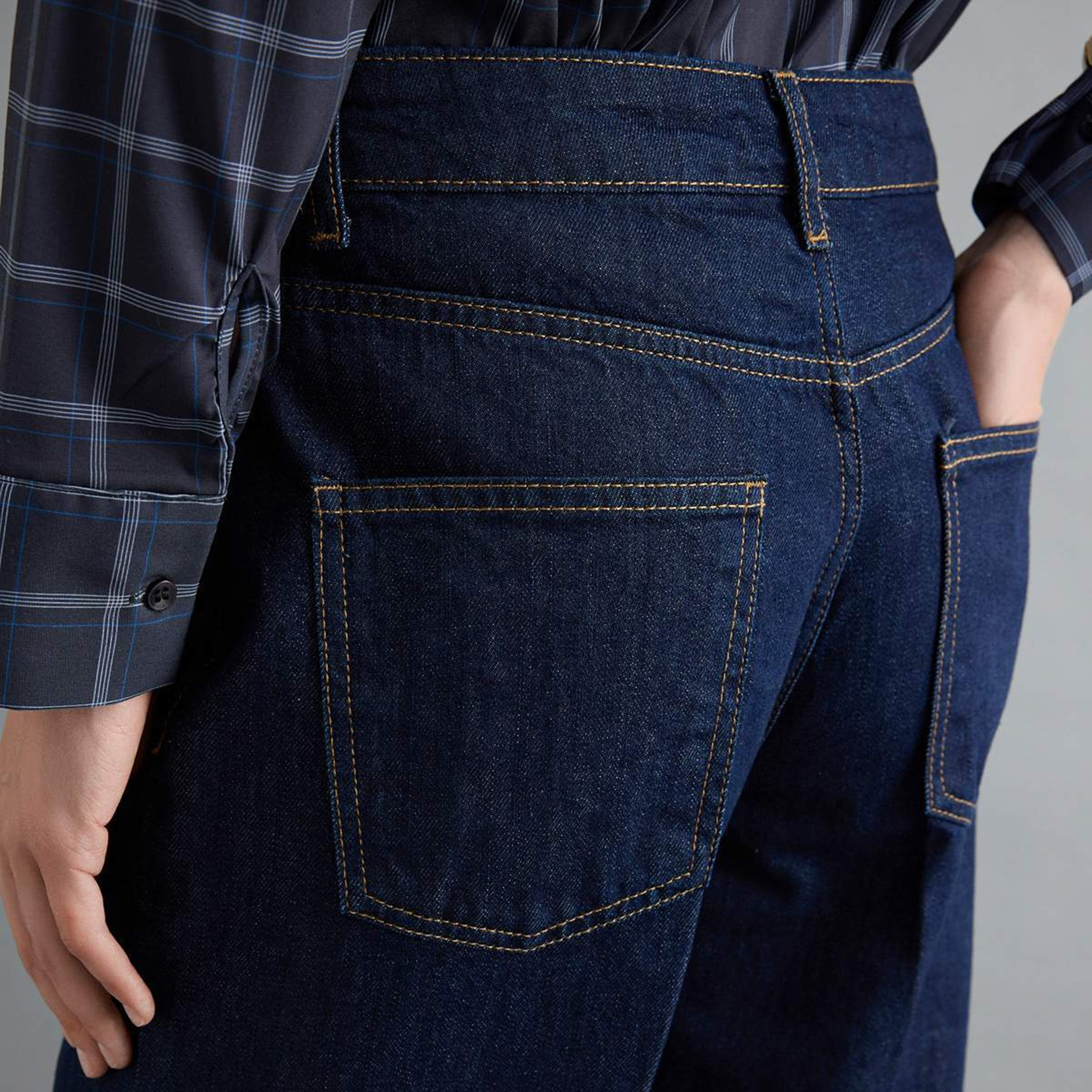 جينز مستقيم حريمي أزرق من قماش القطن من ترينديول ميلا-women-clothing-jeans-image-5