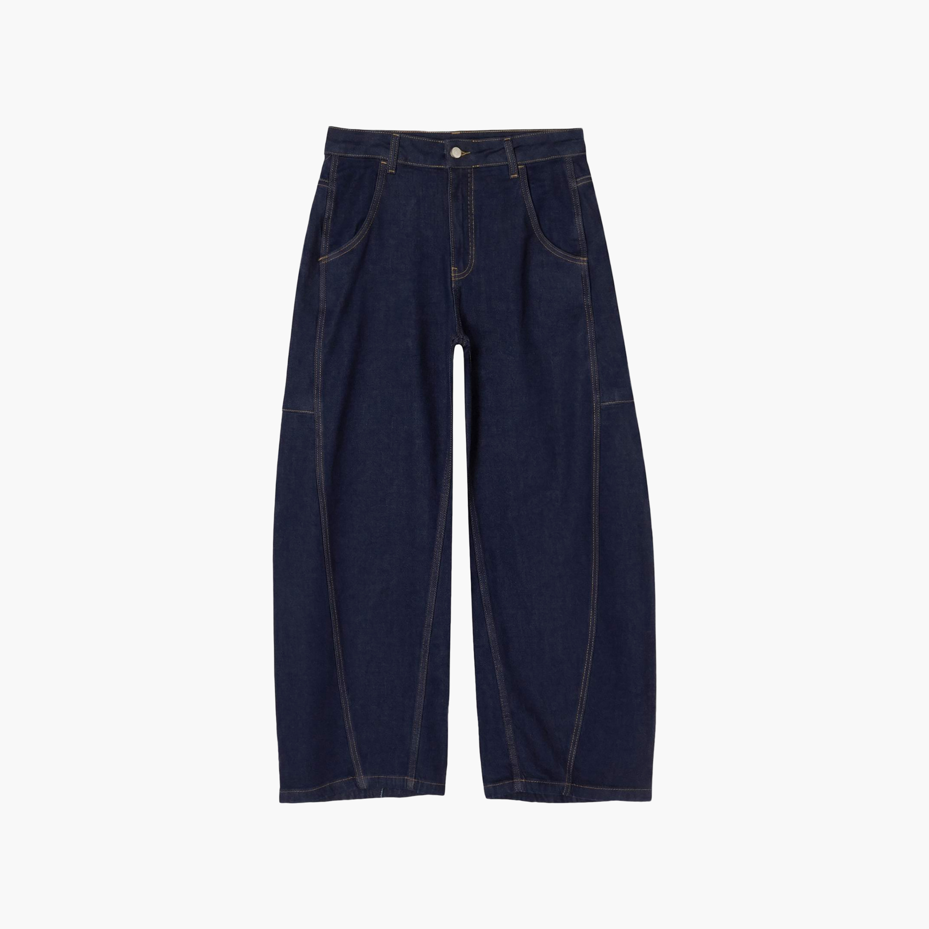Trendyolmilla Blue Women's Barrel Leg Jeans-women-clothing-jeans-image-6
