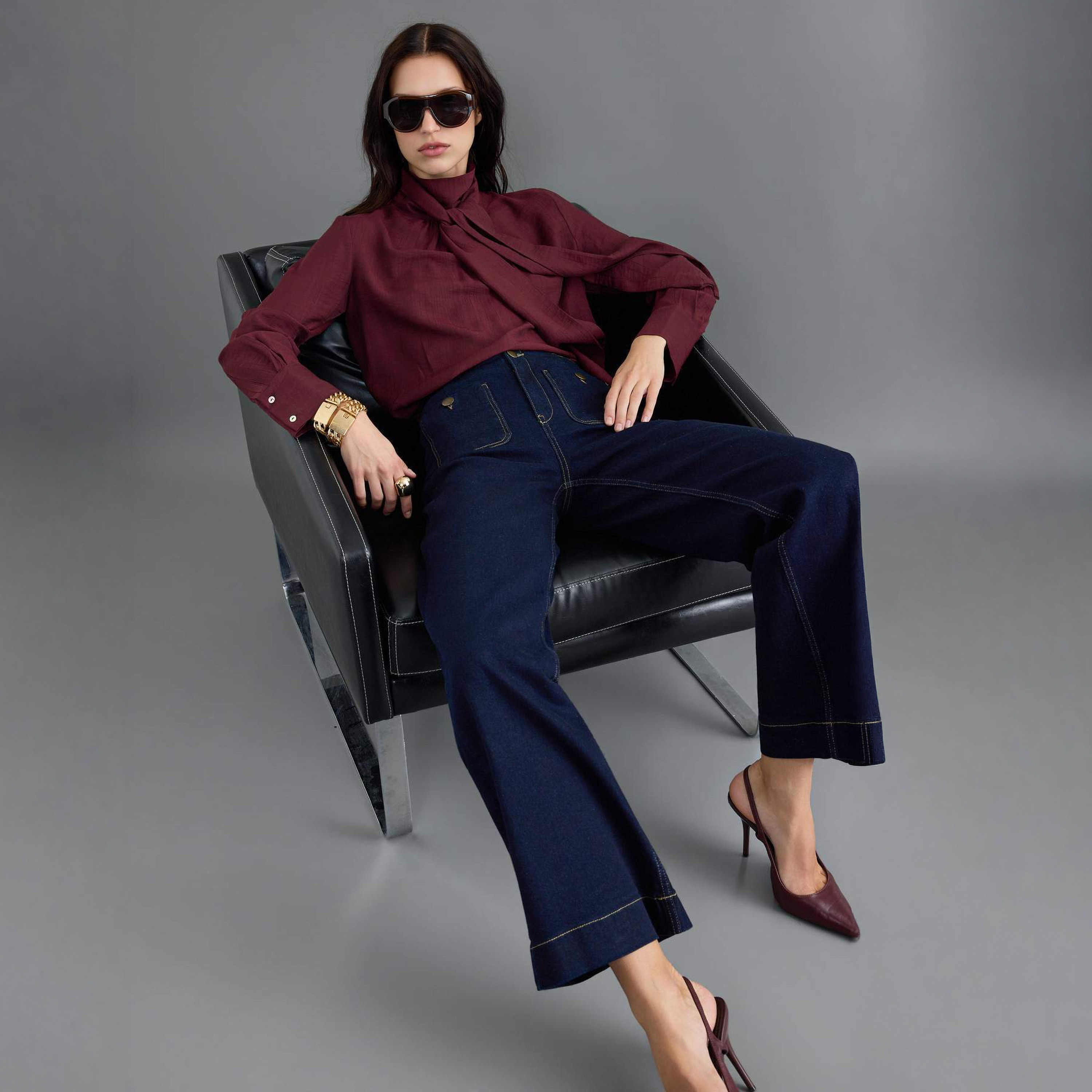 Trendyolmilla Blue Women's Straight Jeans-women-clothing-jeans-image-2