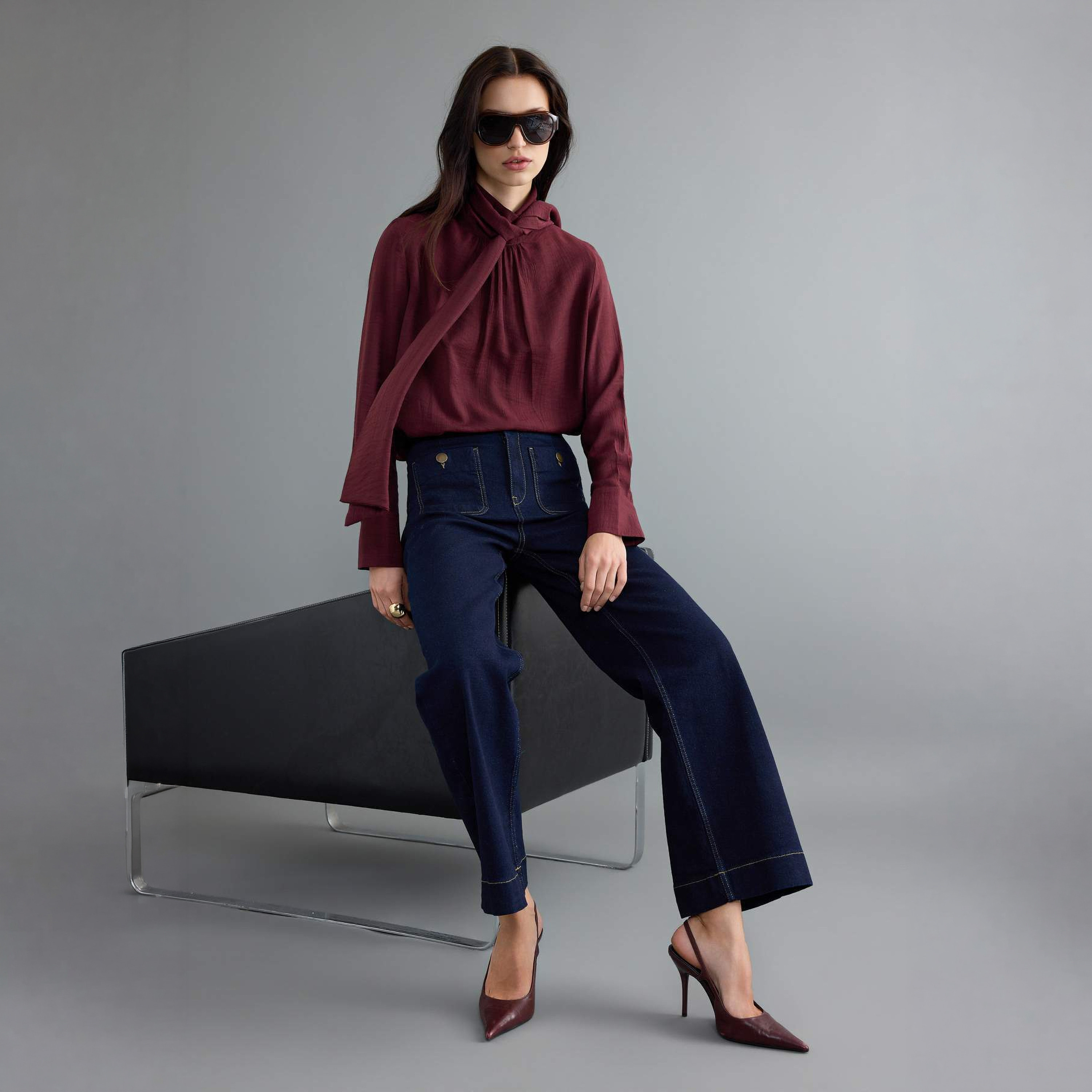 Trendyolmilla Blue Women's Straight Jeans-women-clothing-jeans-image-3