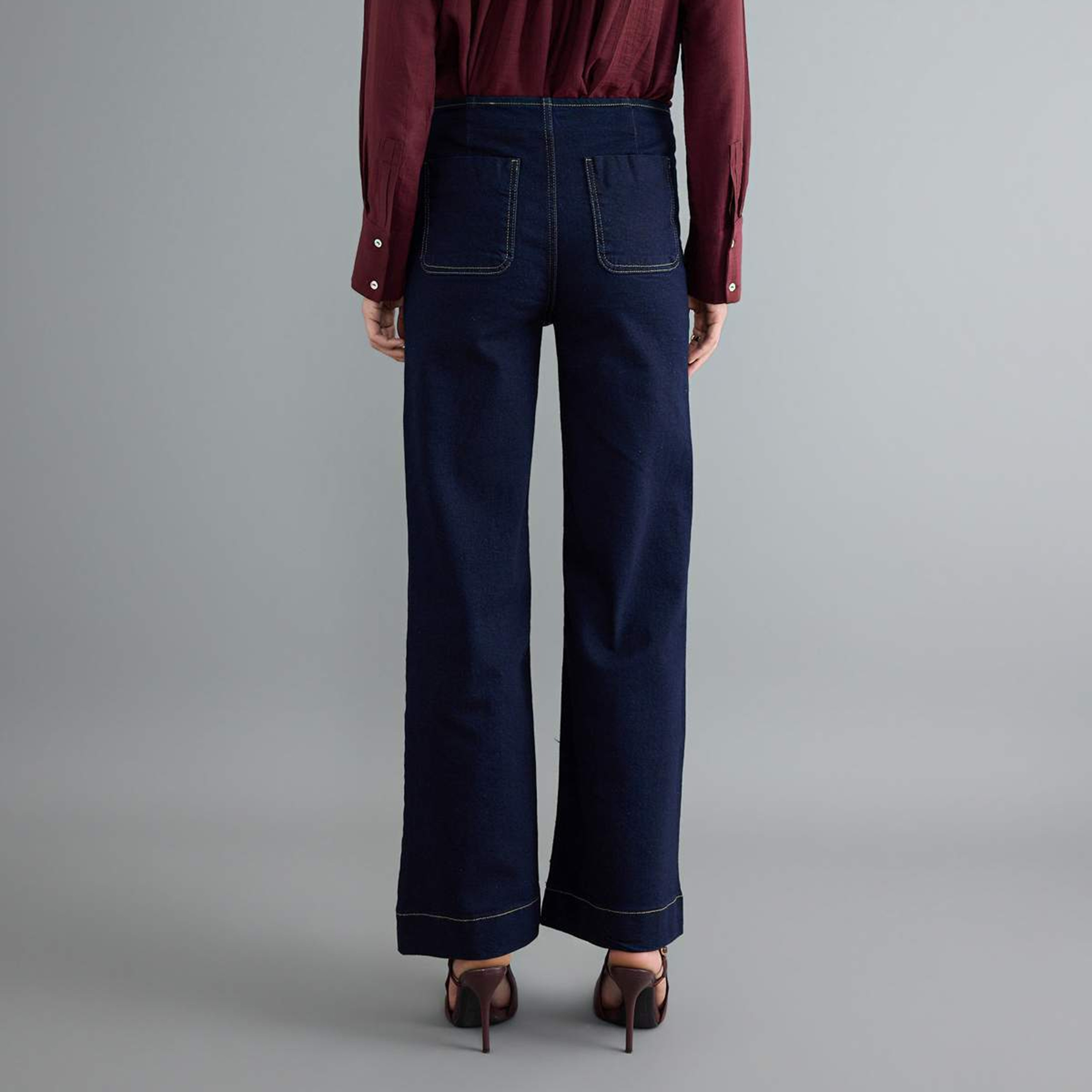 Trendyolmilla Blue Women's Straight Jeans-women-clothing-jeans-image-4