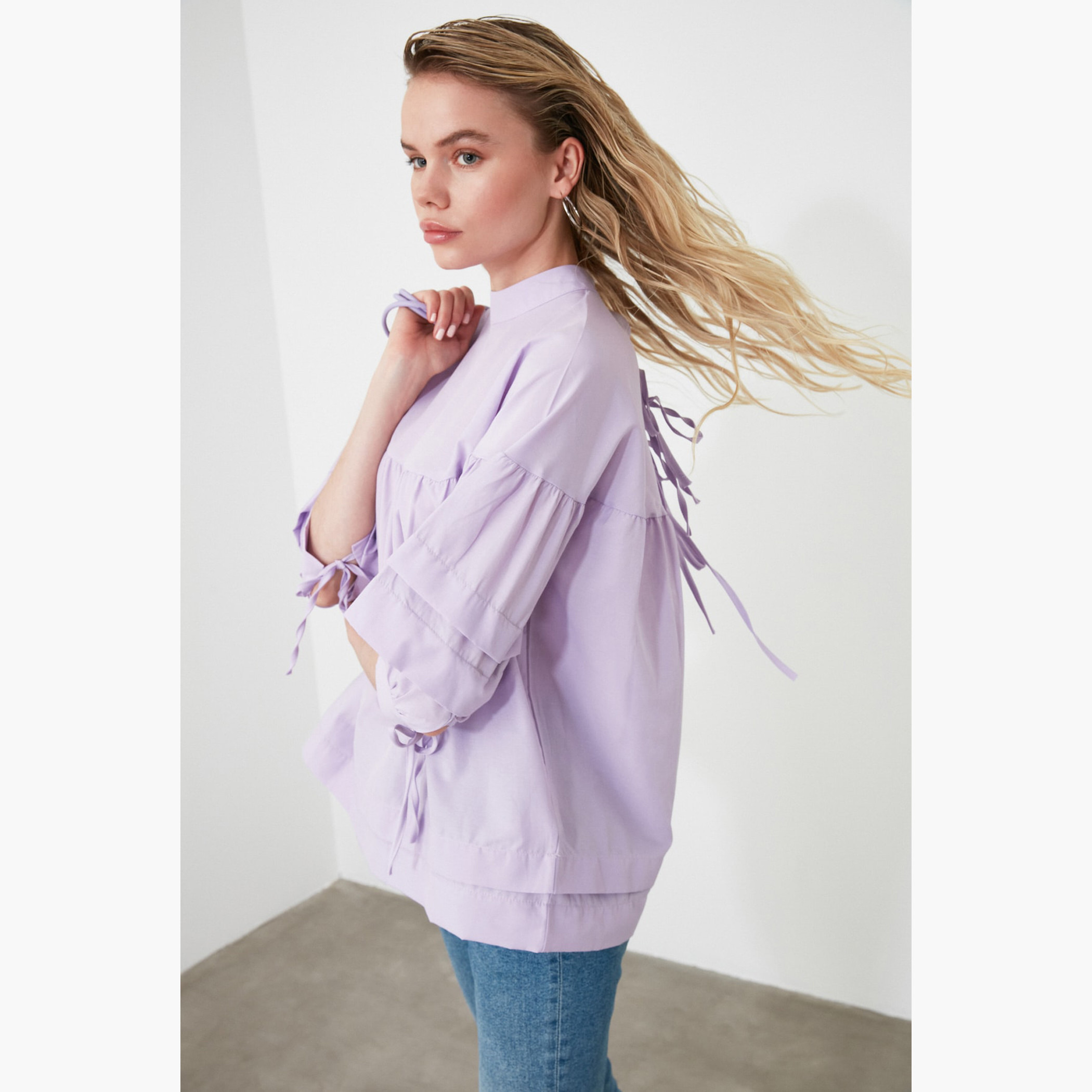 فيرو مودا أزرق تي شيرت-women-clothing-shirtsandblouses-blouses-image-2