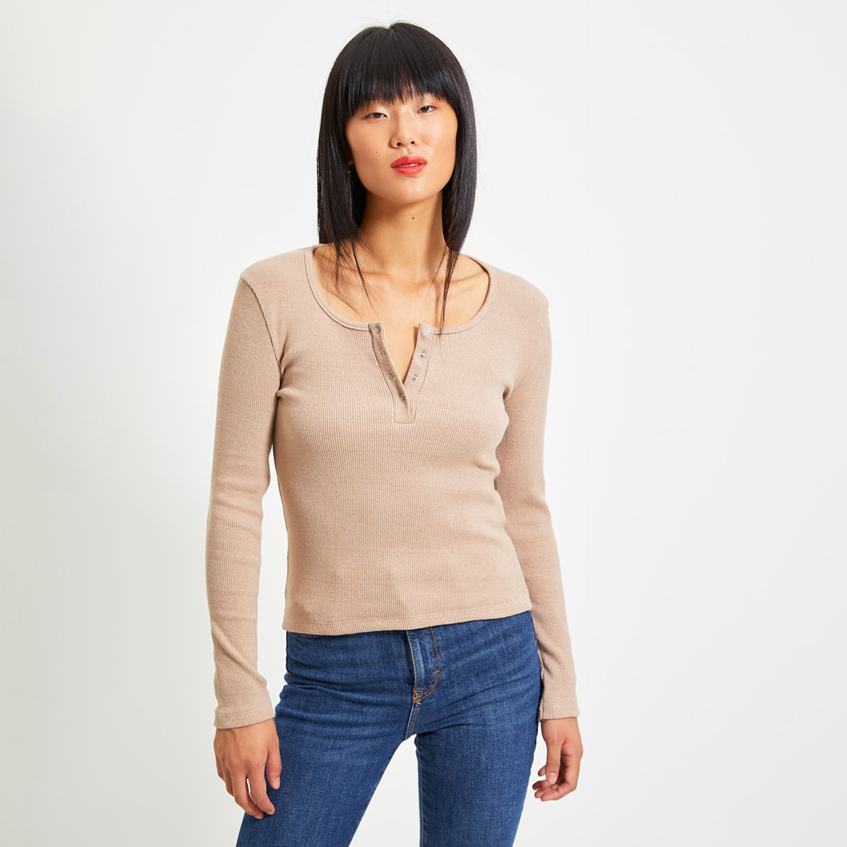 ترينديول بنى قميص-women-clothing-shirtsandblouses-blouses-image-3